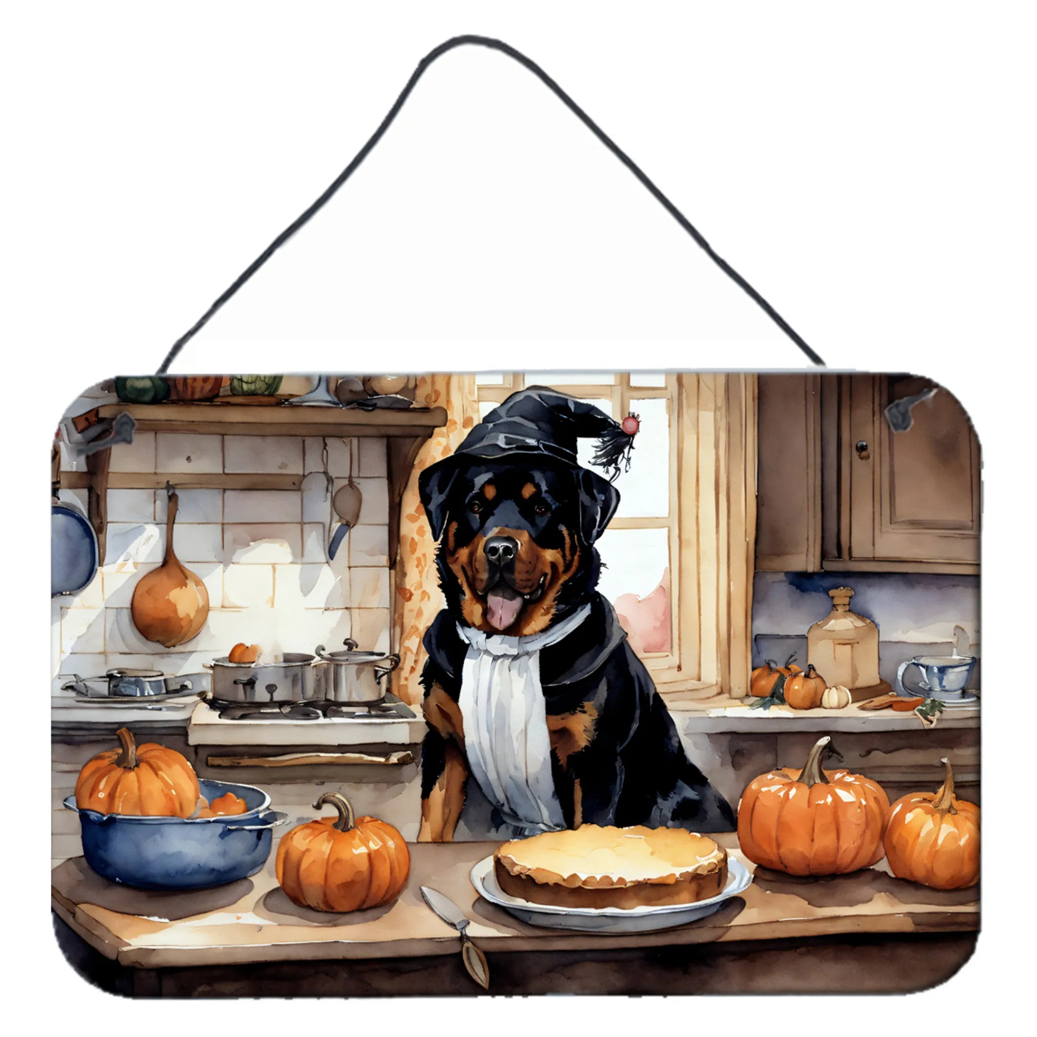 Fall Kitchen Pumpkin Pie Wall or Door Hanging Prints - Size: 8HX12W | Pack Of: 1 | Collection name: Fall kitchen pumpkin pie