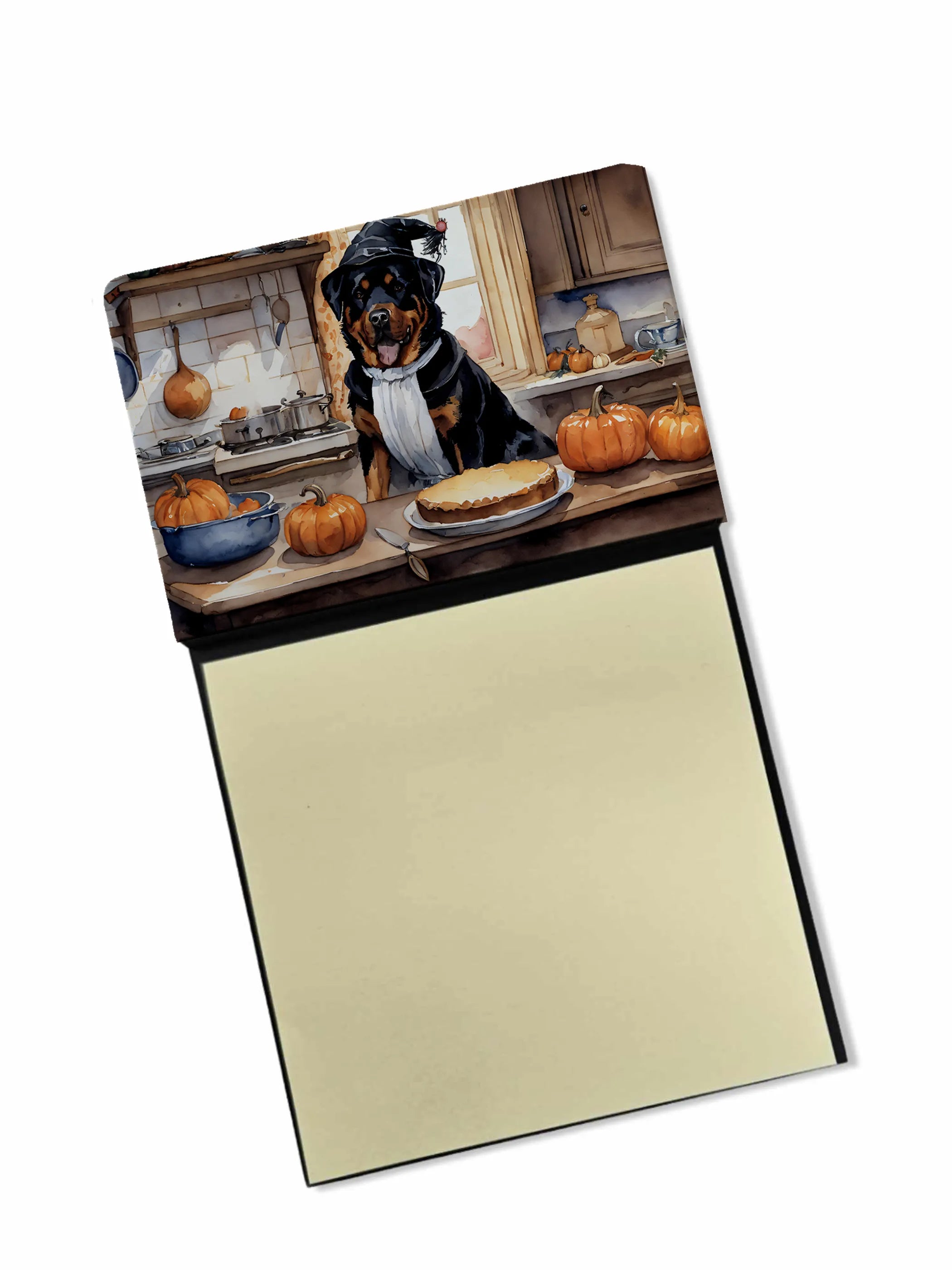 Fall Kitchen Pumpkin Pie Sticky Note Holder - Pack Of: 1 | Collection name: Fall kitchen pumpkin pie