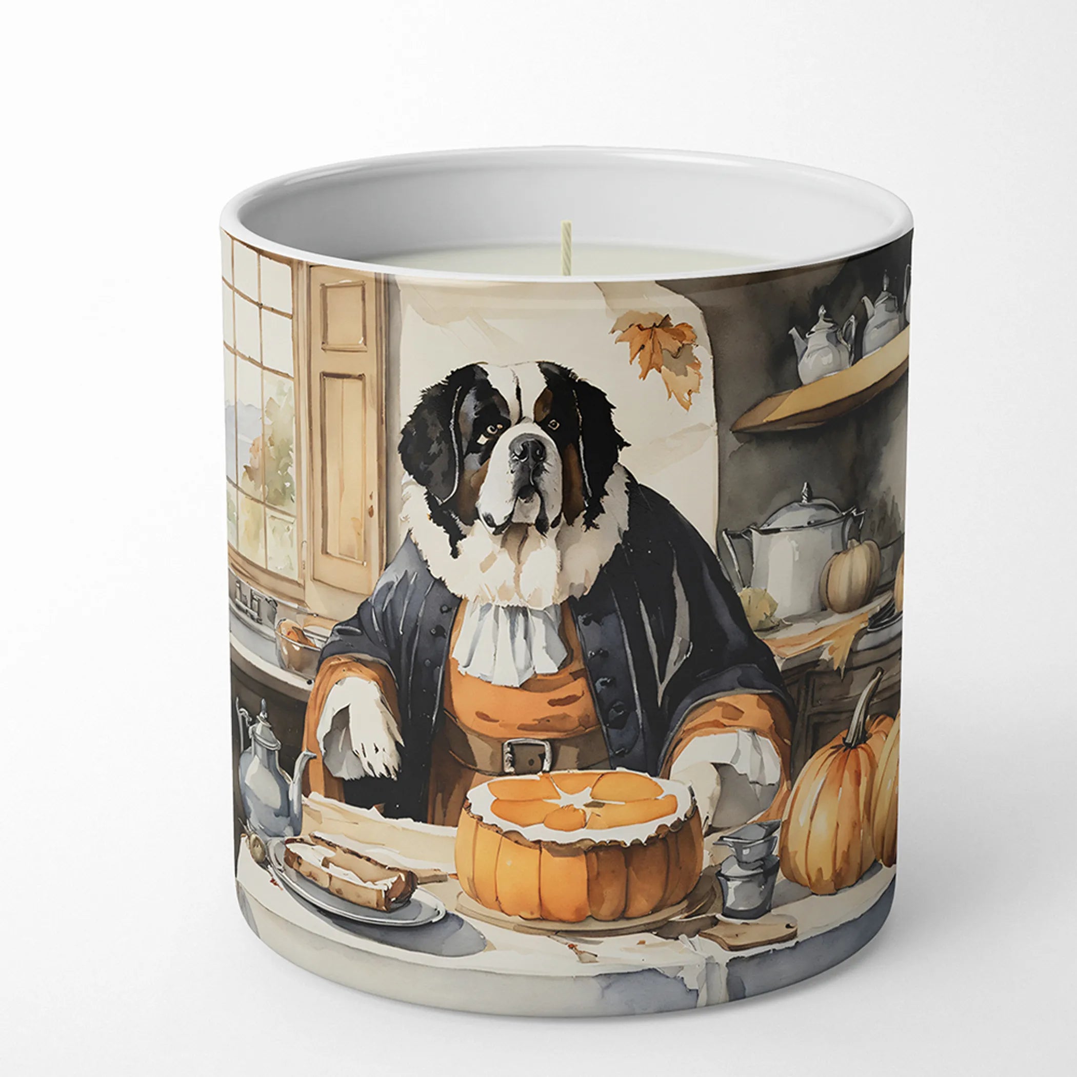 Fall Kitchen Pumpkin Pie Decorative Soy Candle - Size: 10 OZ | Pack Of: 1 | Collection name: Fall kitchen pumpkin pie