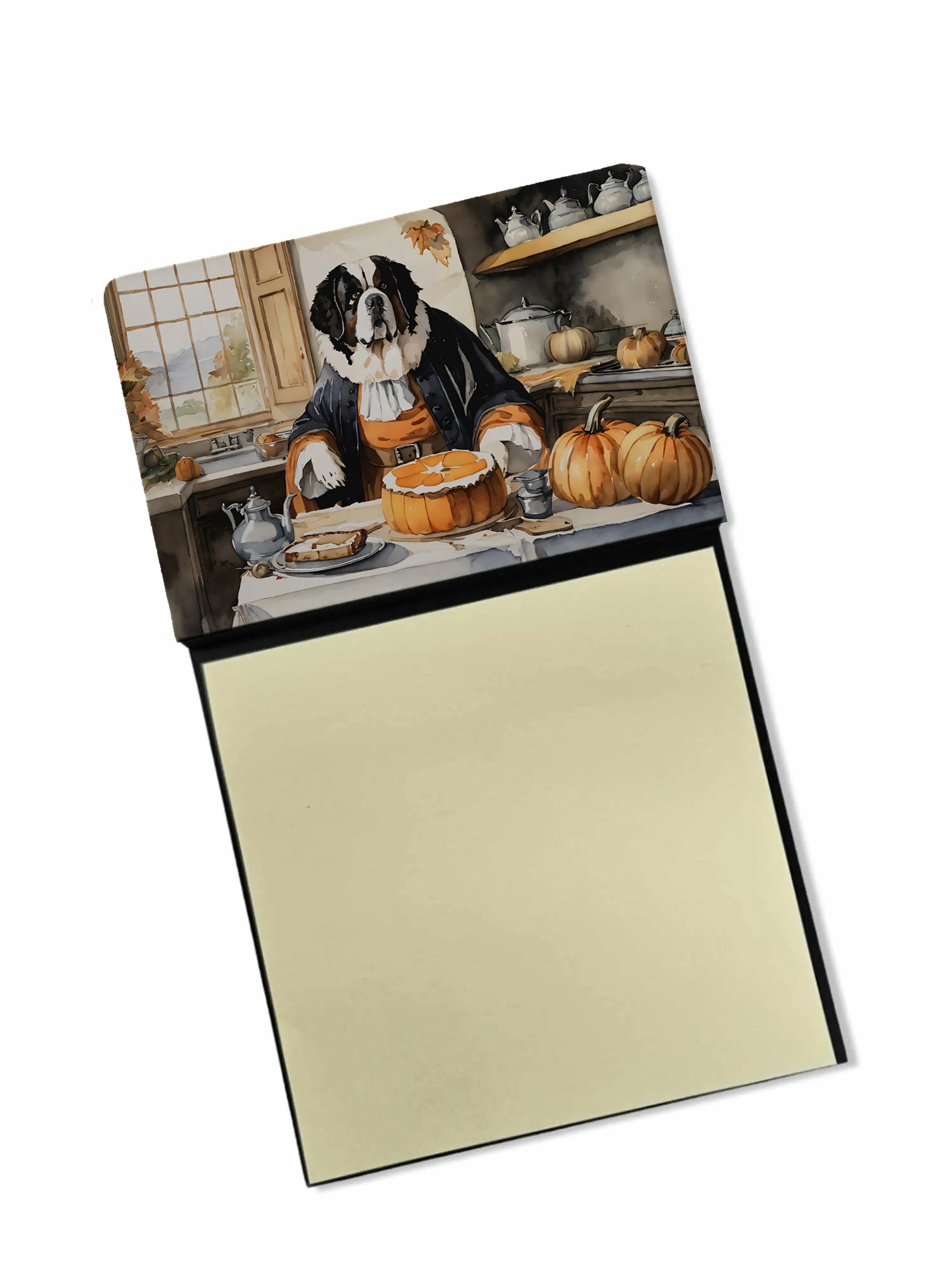 Fall Kitchen Pumpkin Pie Sticky Note Holder - Pack Of: 1 | Collection name: Fall kitchen pumpkin pie
