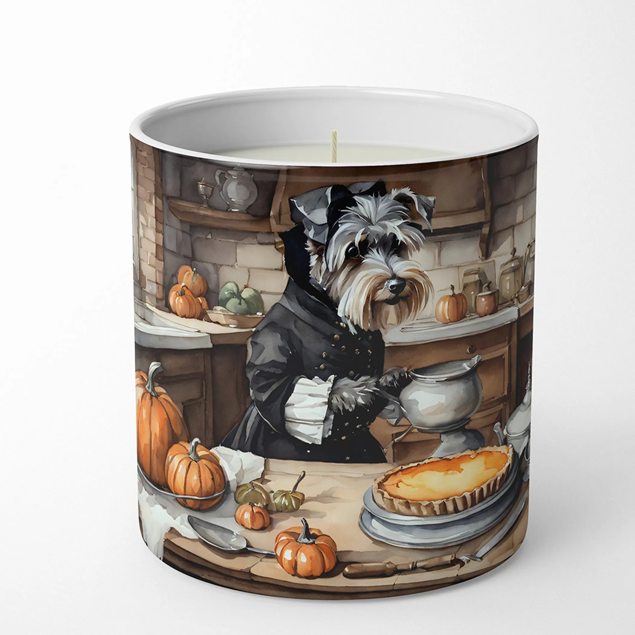 Fall Kitchen Pumpkin Pie Decorative Soy Candle - Size: 10 OZ | Pack Of: 1 | Collection name: Fall kitchen pumpkin pie