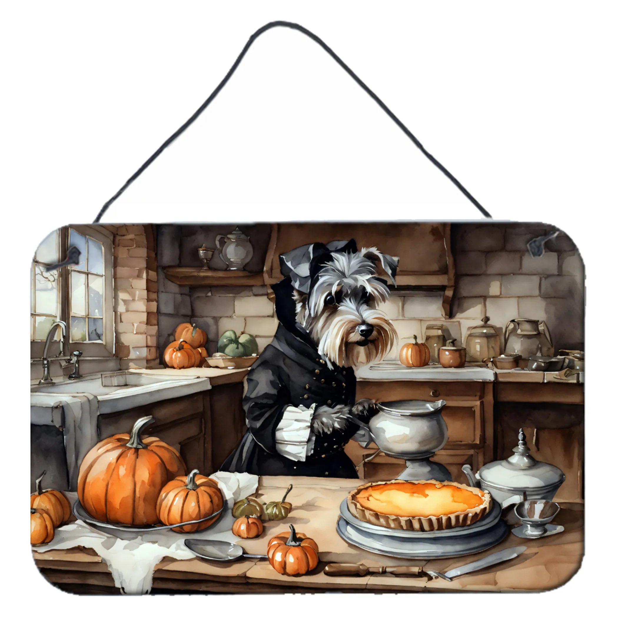 Fall Kitchen Pumpkin Pie Wall or Door Hanging Prints - Size: 8HX12W | Pack Of: 1 | Collection name: Fall kitchen pumpkin pie