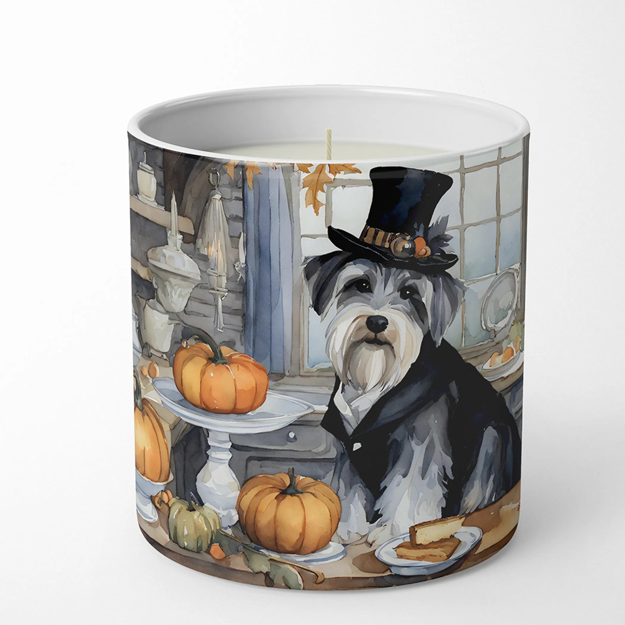 Fall Kitchen Pumpkin Pie Decorative Soy Candle - Size: 10 OZ | Pack Of: 1 | Collection name: Fall kitchen pumpkin pie