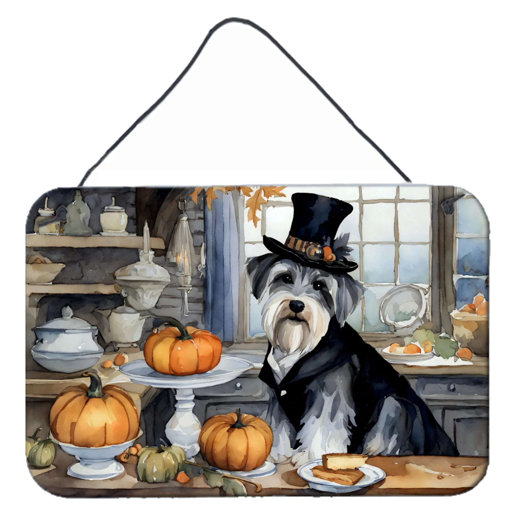 Fall Kitchen Pumpkin Pie Wall or Door Hanging Prints - Size: 8HX12W | Pack Of: 1 | Collection name: Fall kitchen pumpkin pie