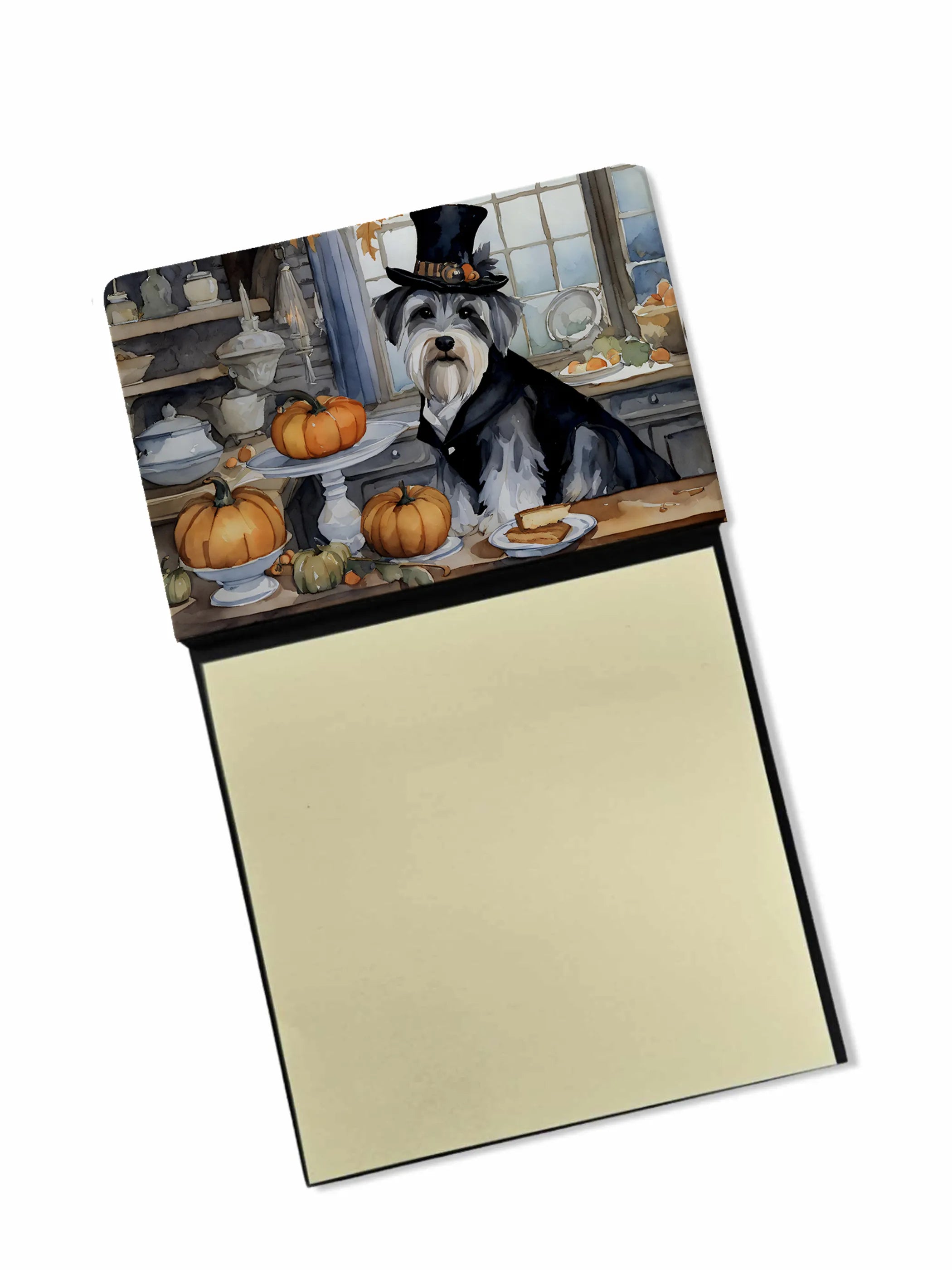 Fall Kitchen Pumpkin Pie Sticky Note Holder - Pack Of: 1 | Collection name: Fall kitchen pumpkin pie