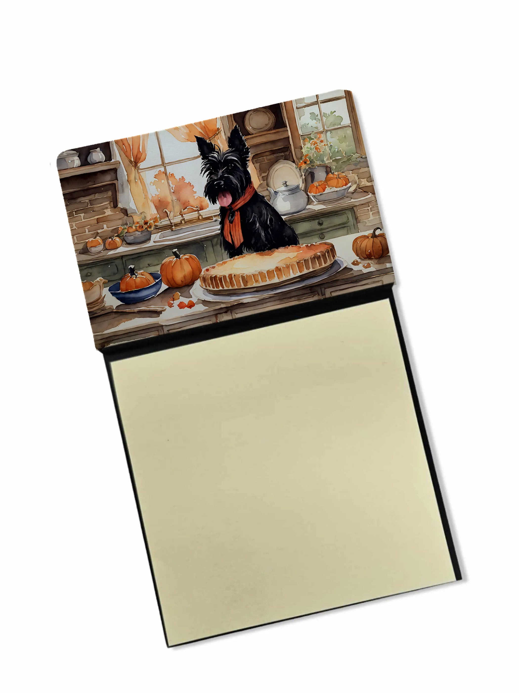 Fall Kitchen Pumpkin Pie Sticky Note Holder - Pack Of: 1 | Collection name: Fall kitchen pumpkin pie