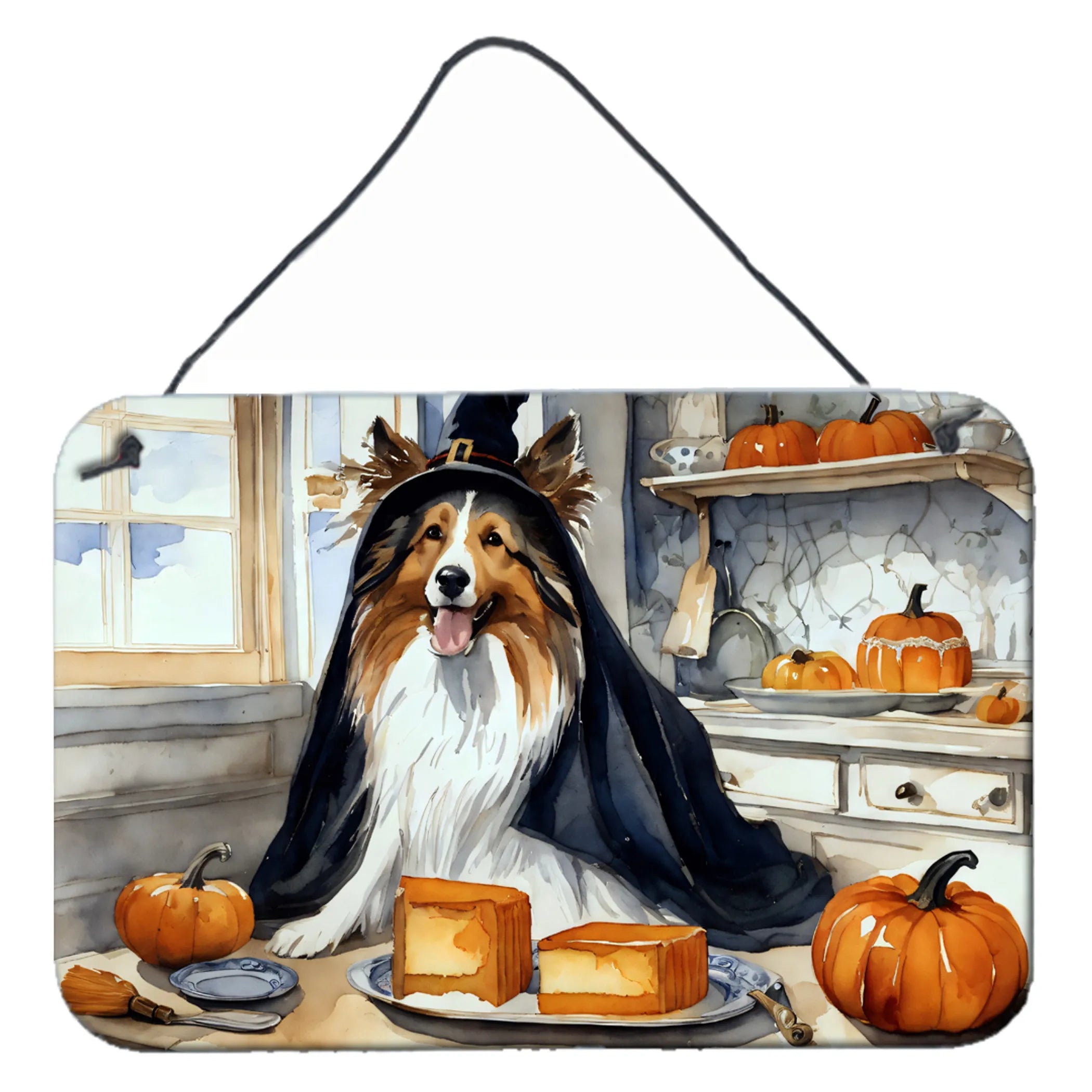 Fall Kitchen Pumpkin Pie Wall or Door Hanging Prints - Size: 8HX12W | Pack Of: 1 | Collection name: Fall kitchen pumpkin pie
