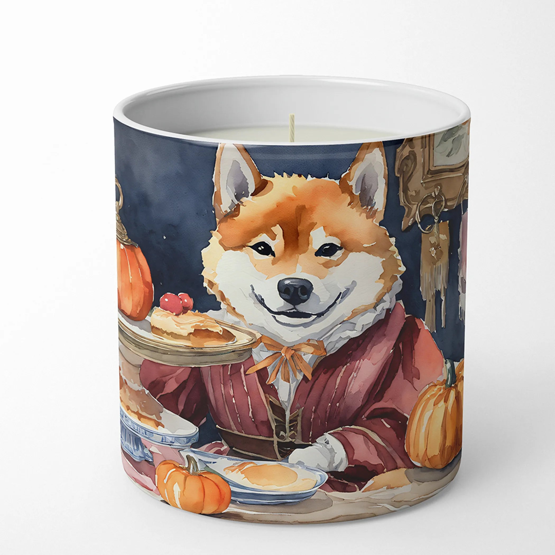 Fall Kitchen Pumpkin Pie Decorative Soy Candle - Size: 10 OZ | Pack Of: 1 | Collection name: Fall kitchen pumpkin pie