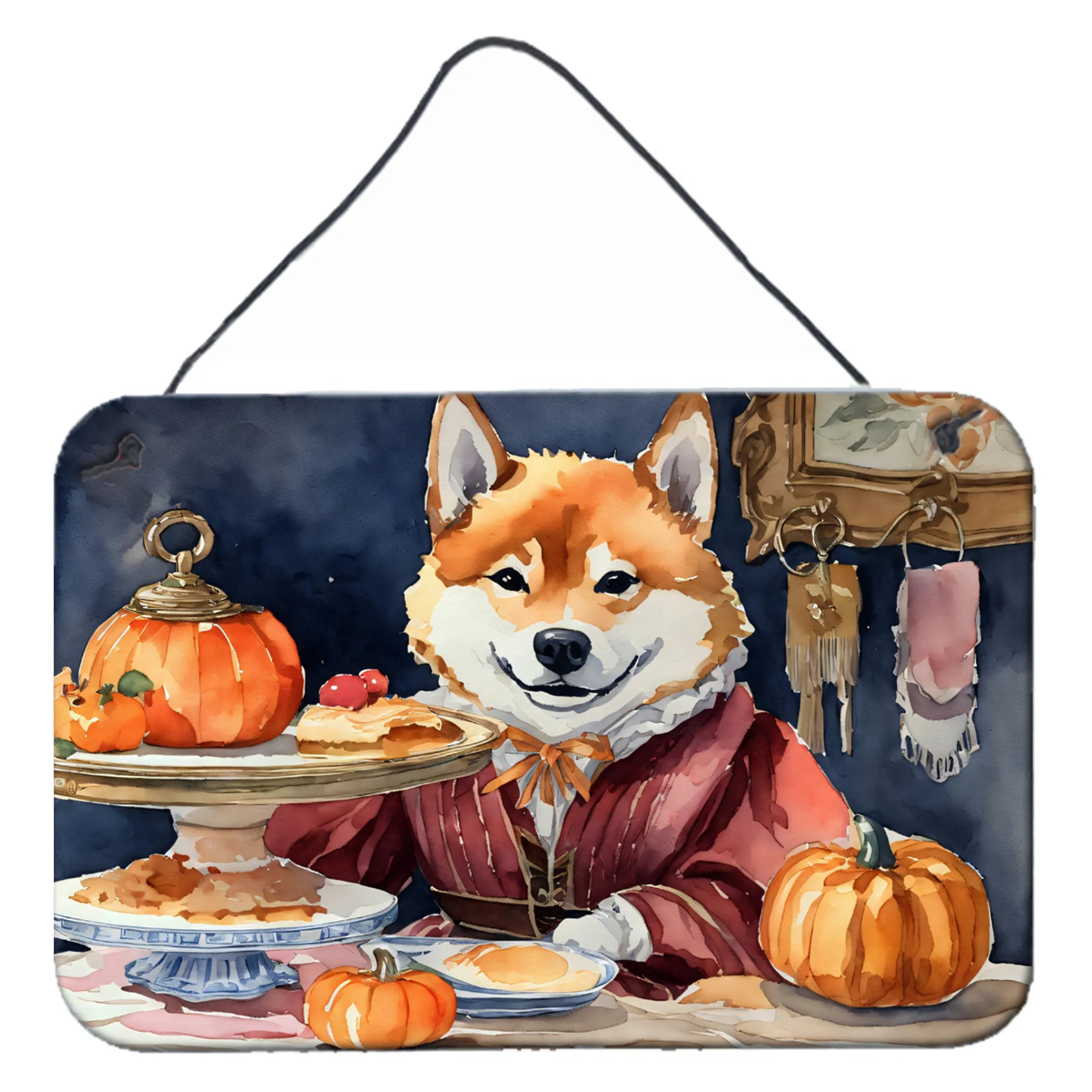 Fall Kitchen Pumpkin Pie Wall or Door Hanging Prints - Size: 8HX12W | Pack Of: 1 | Collection name: Fall kitchen pumpkin pie