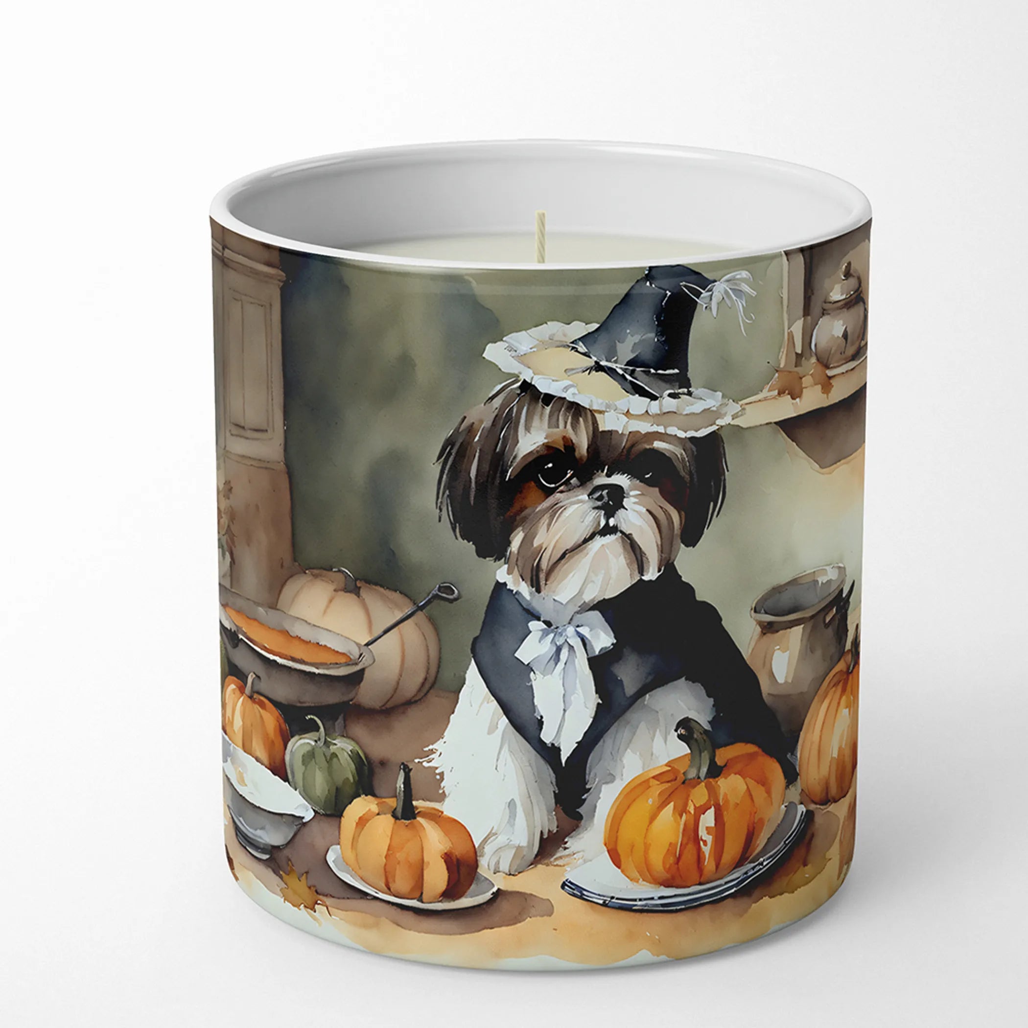 Fall Kitchen Pumpkin Pie Decorative Soy Candle - Size: 10 OZ | Pack Of: 1 | Collection name: Fall kitchen pumpkin pie