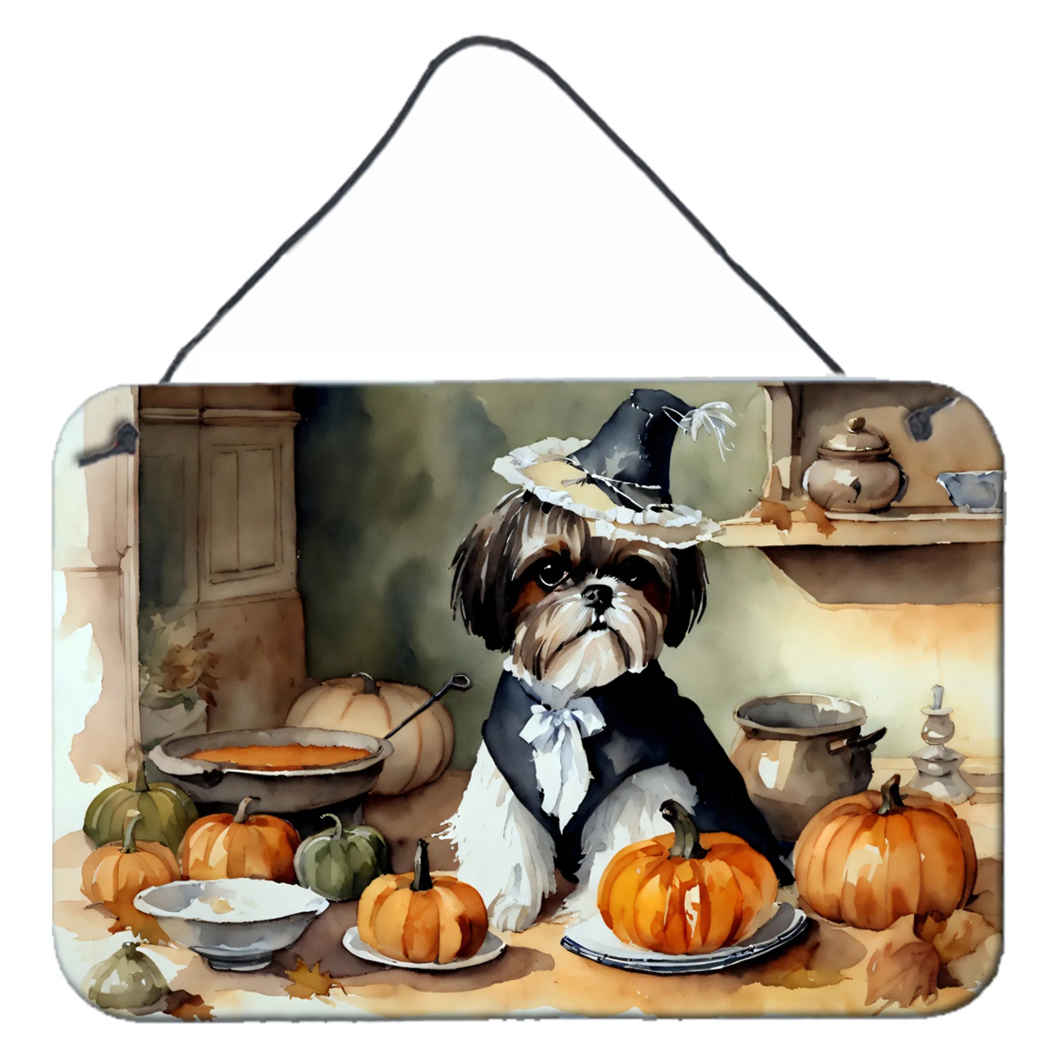 Fall Kitchen Pumpkin Pie Wall or Door Hanging Prints - Size: 8HX12W | Pack Of: 1 | Collection name: Fall kitchen pumpkin pie