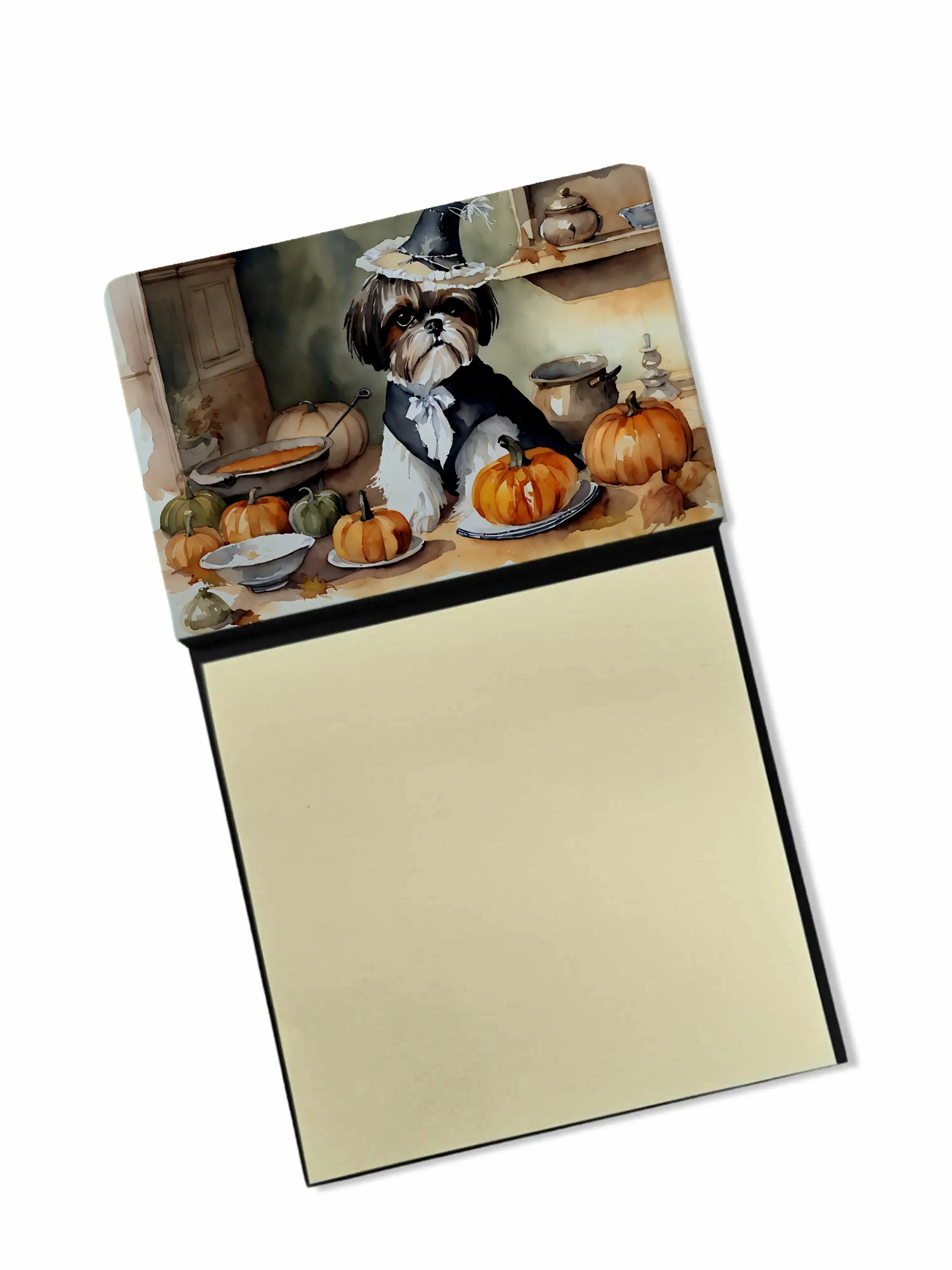 Fall Kitchen Pumpkin Pie Sticky Note Holder - Pack Of: 1 | Collection name: Fall kitchen pumpkin pie