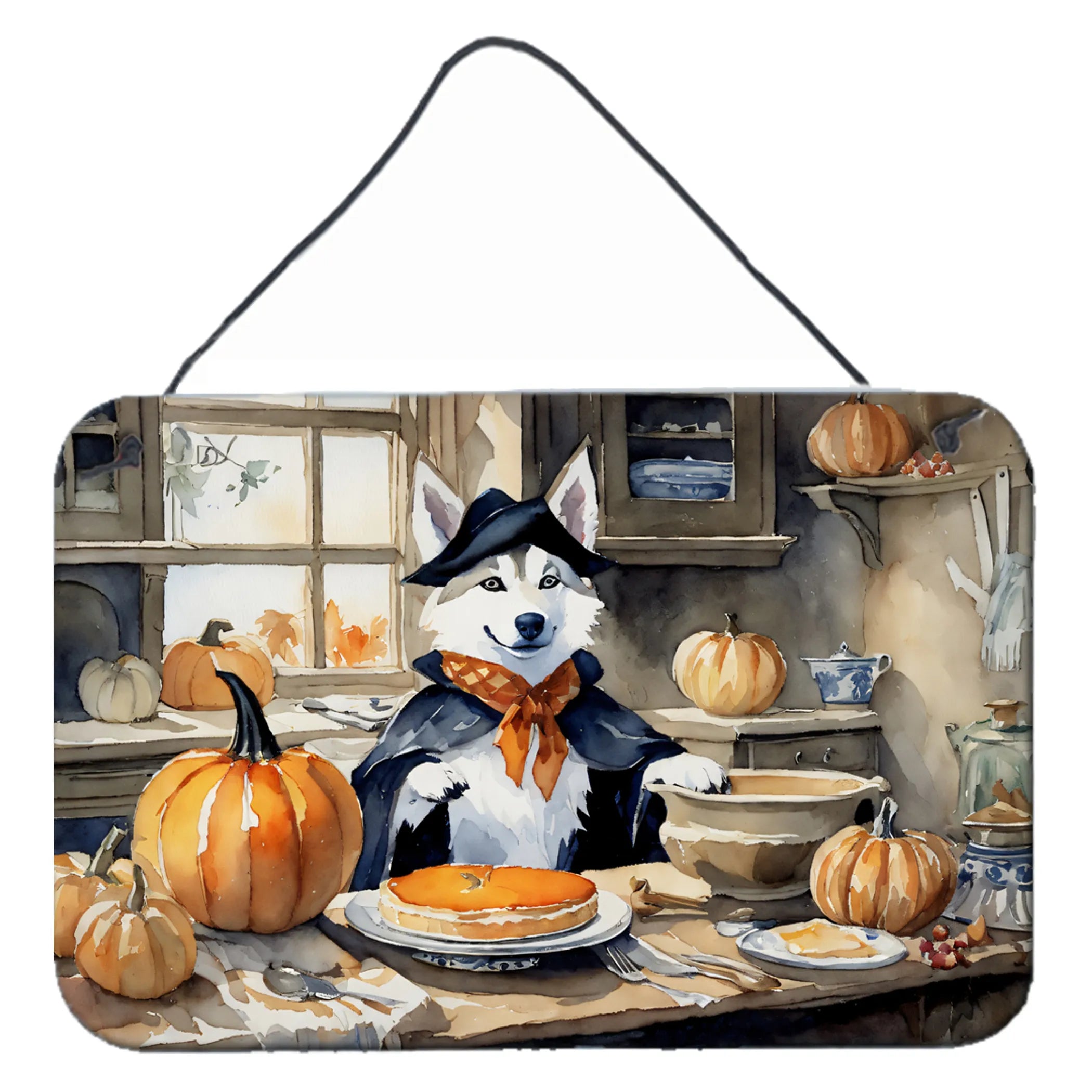 Fall Kitchen Pumpkin Pie Wall or Door Hanging Prints - Size: 8HX12W | Pack Of: 1 | Collection name: Fall kitchen pumpkin pie