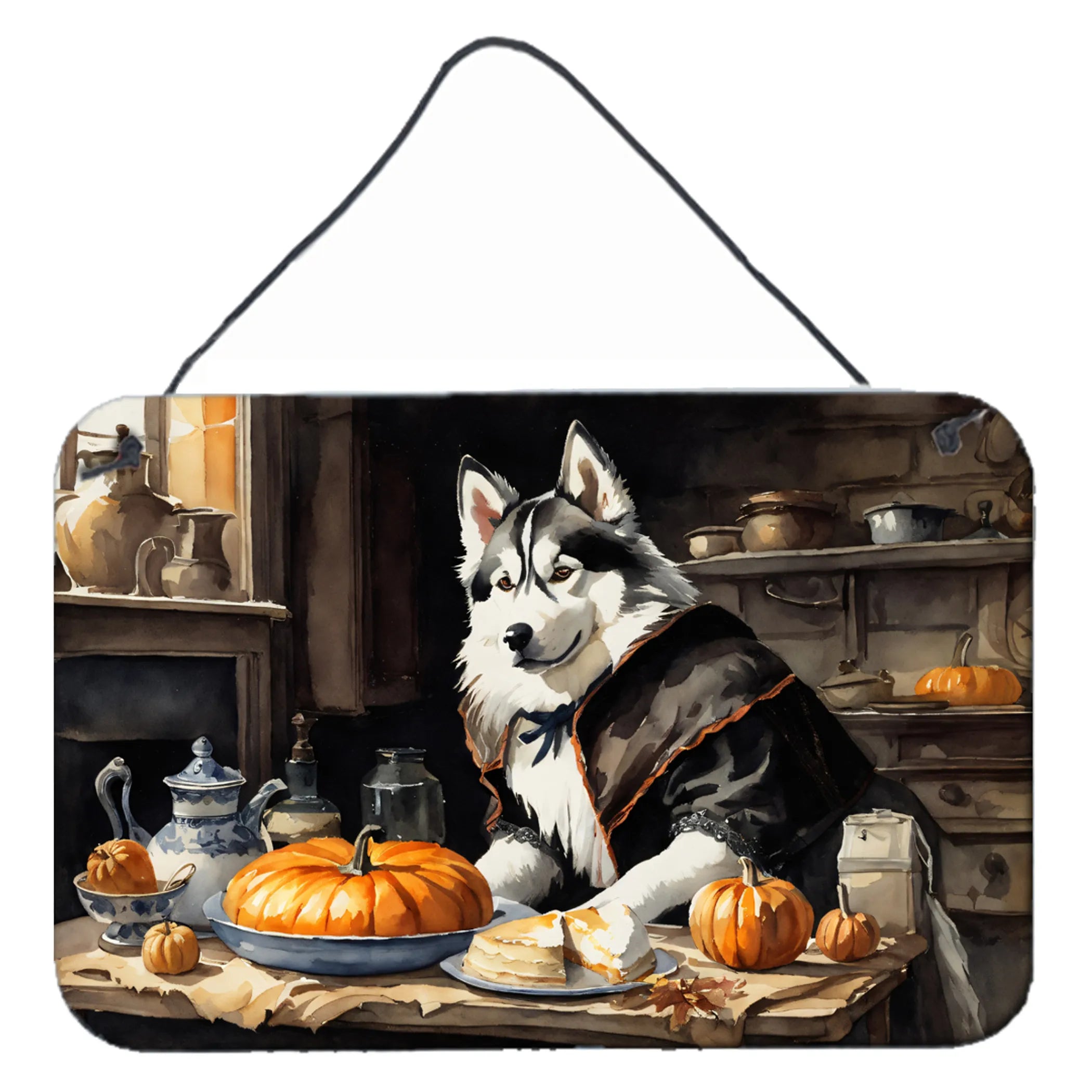 Fall Kitchen Pumpkin Pie Wall or Door Hanging Prints - Size: 8HX12W | Pack Of: 1 | Collection name: Fall kitchen pumpkin pie