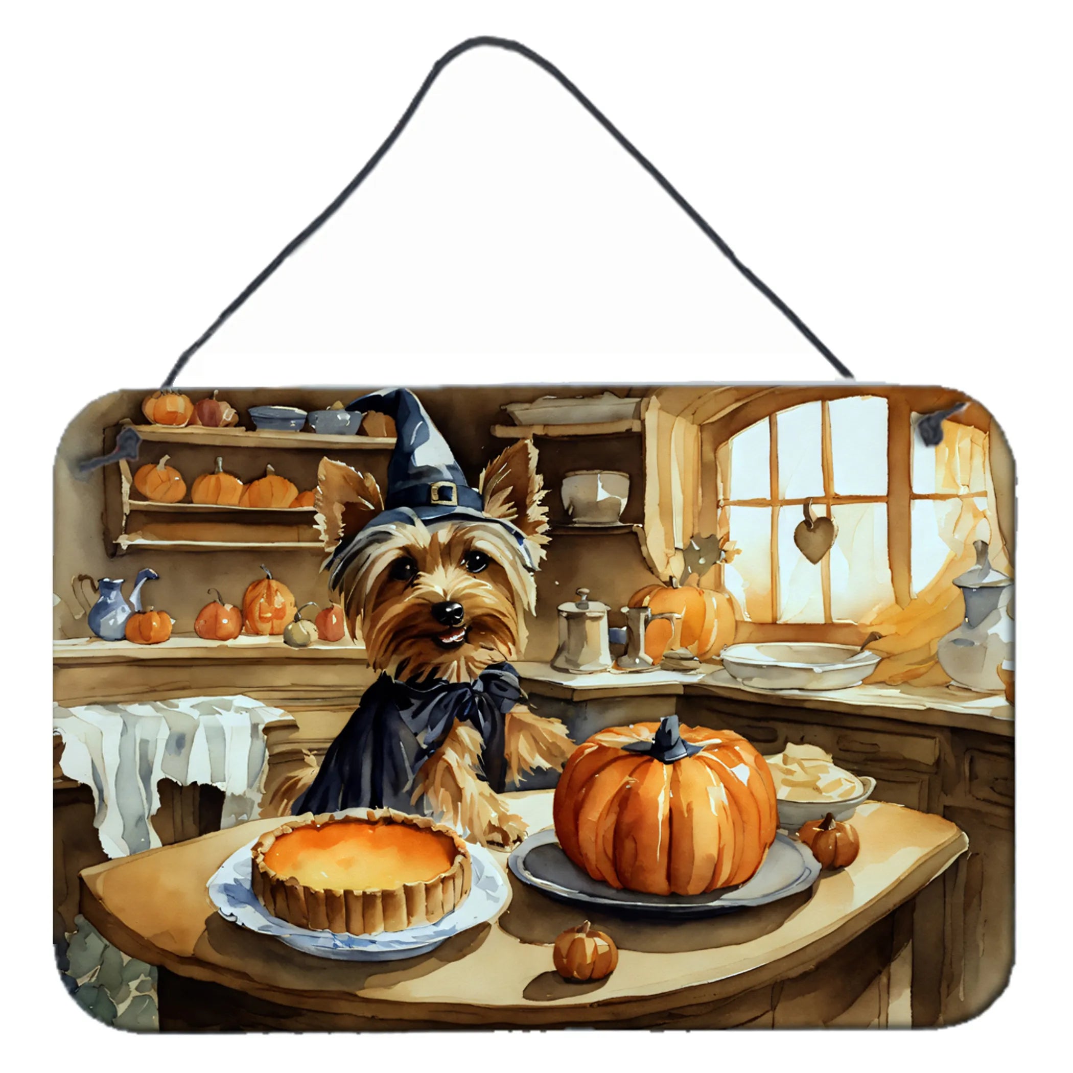 Fall Kitchen Pumpkin Pie Wall or Door Hanging Prints - Size: 8HX12W | Pack Of: 1 | Collection name: Fall kitchen pumpkin pie
