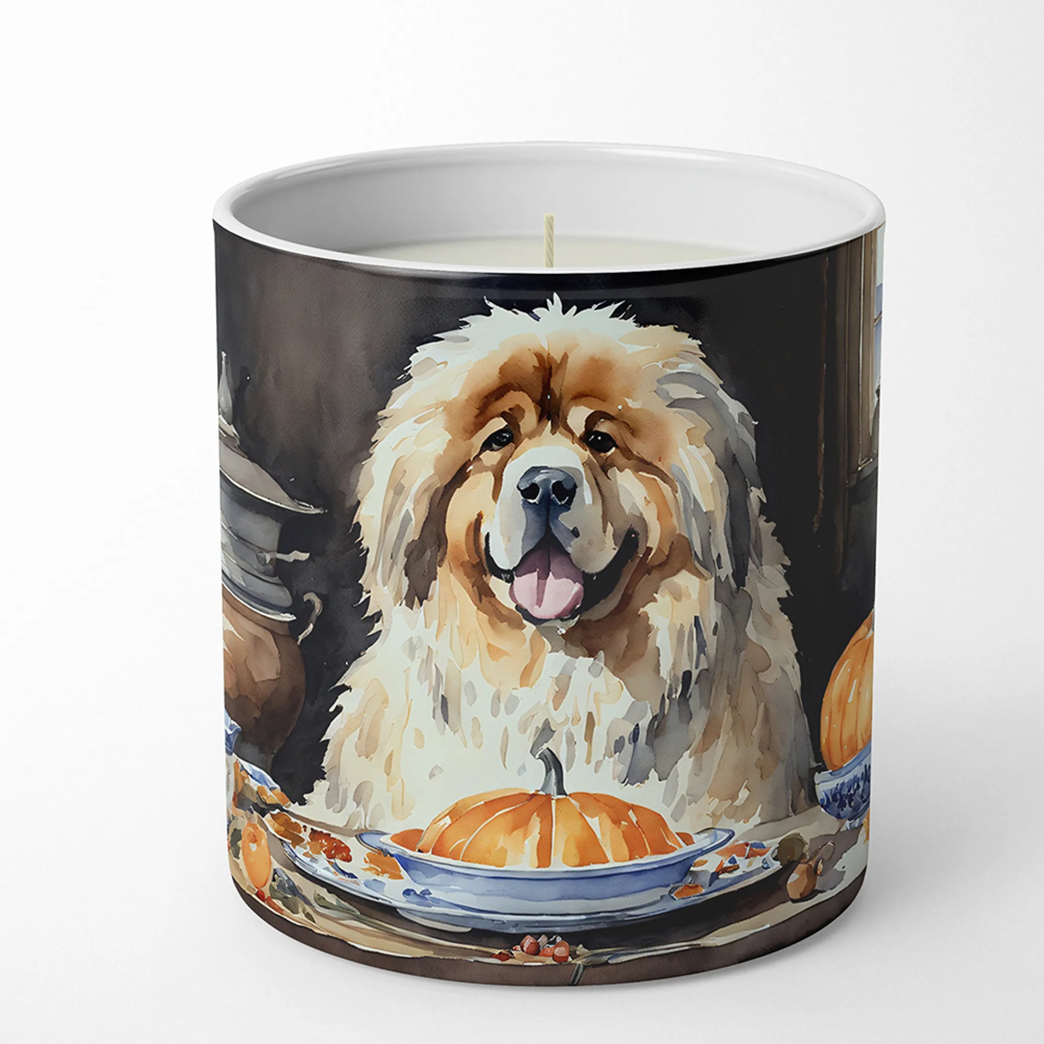 Fall Kitchen Pumpkin Pie Decorative Soy Candle - Size: 10 OZ | Pack Of: 1 | Collection name: Fall kitchen pumpkin pie