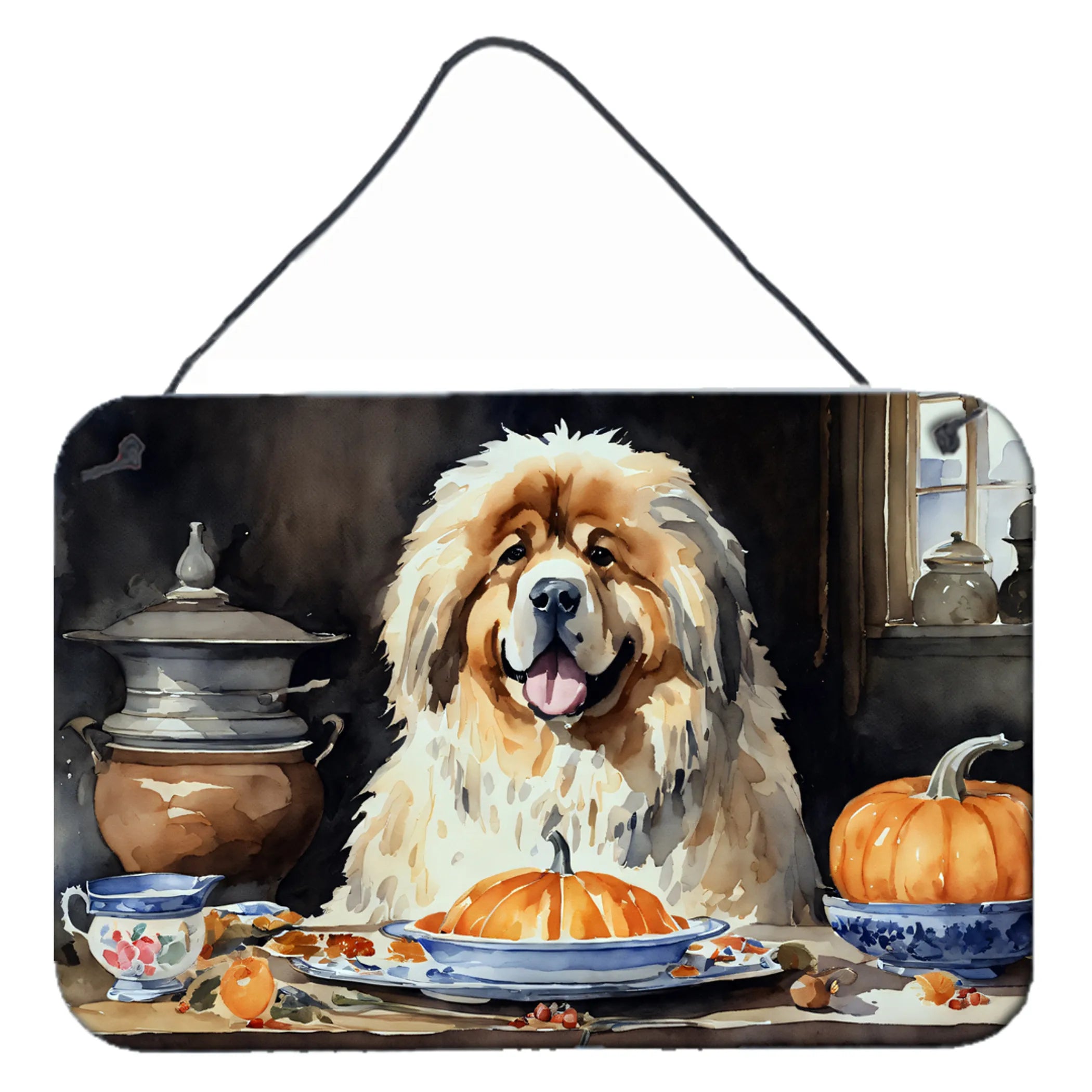 Fall Kitchen Pumpkin Pie Wall or Door Hanging Prints - Size: 8HX12W | Pack Of: 1 | Collection name: Fall kitchen pumpkin pie