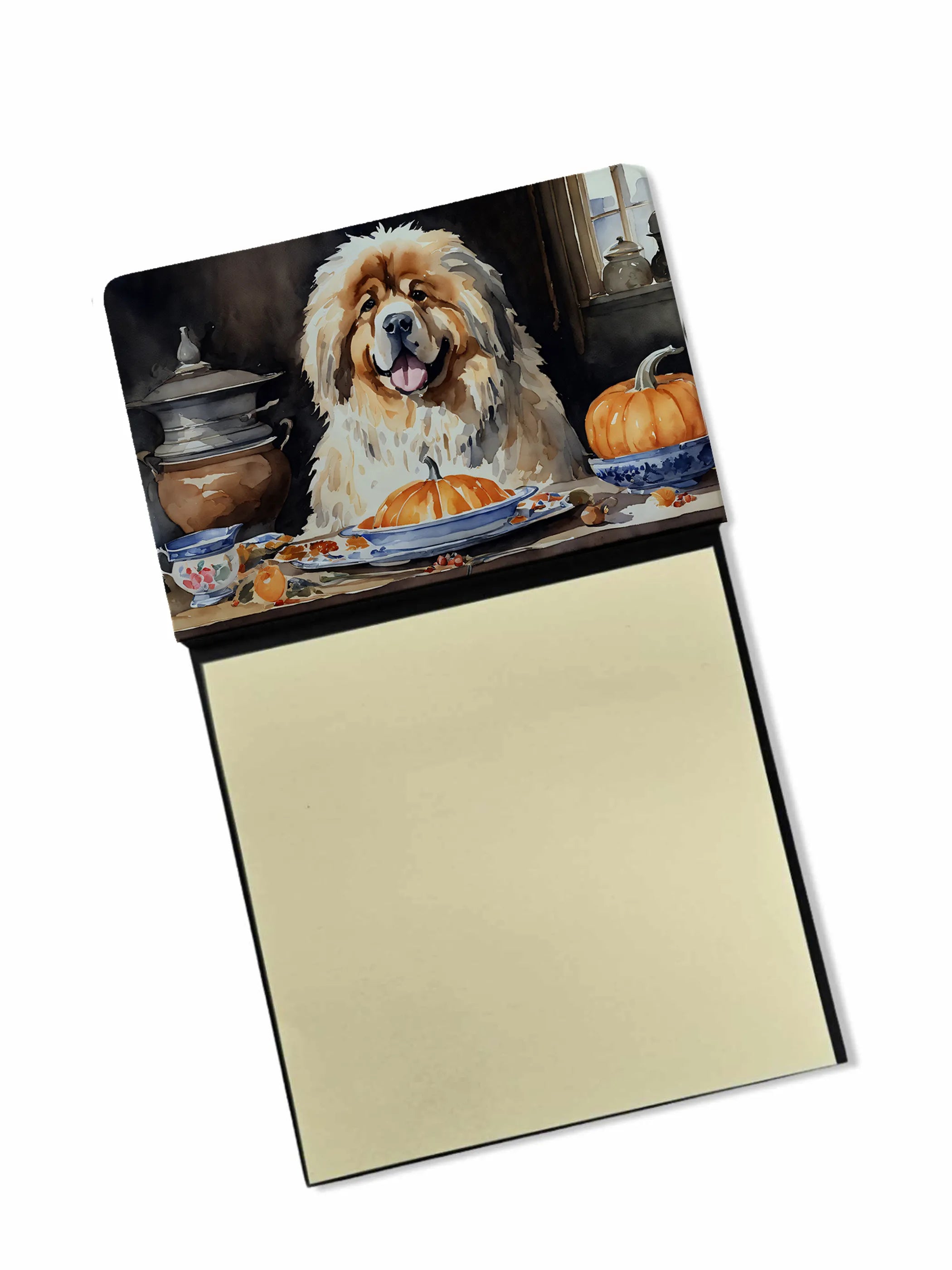 Fall Kitchen Pumpkin Pie Sticky Note Holder - Pack Of: 1 | Collection name: Fall kitchen pumpkin pie