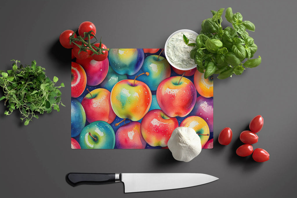 Colorful Fruit Glass Cutting Board - Size: LARGE | Pack Of: 1 | Collection name: Colorful fruit