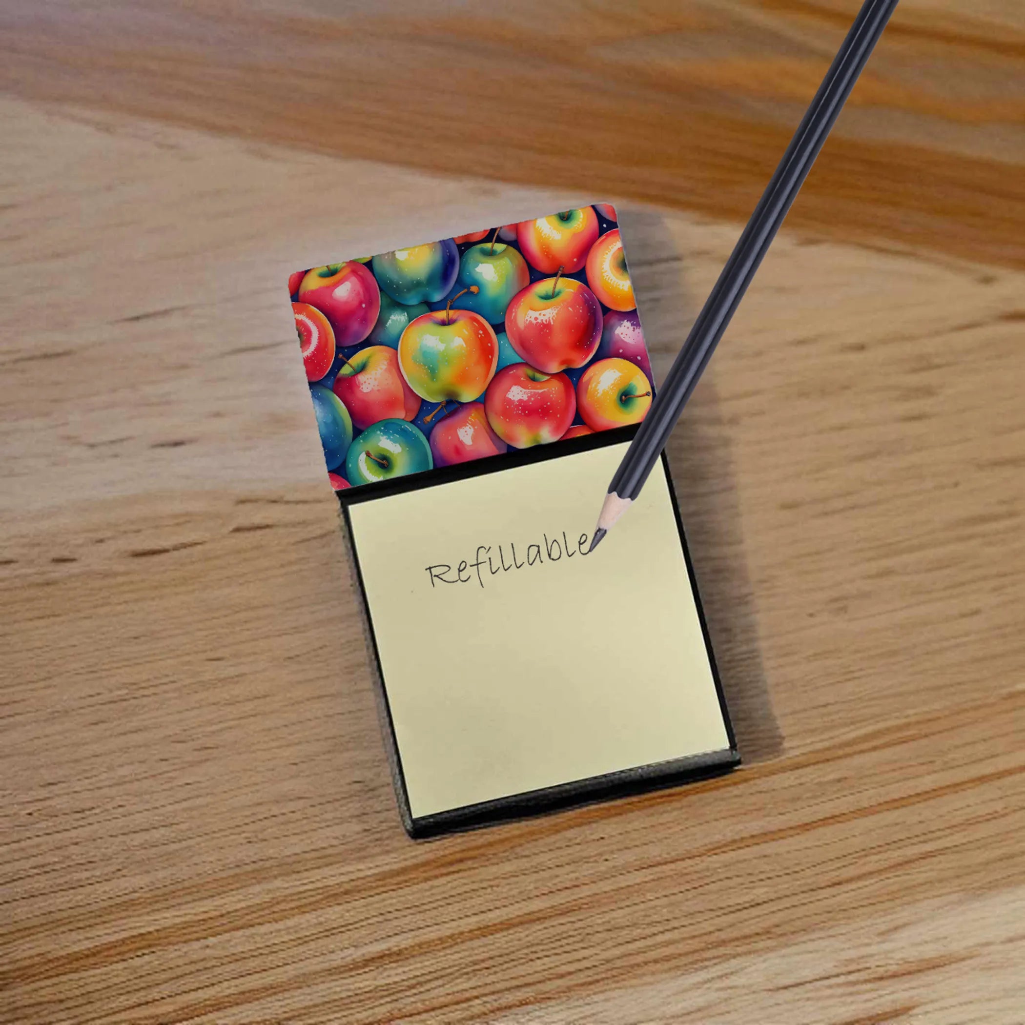 Colorful Fruit Sticky Note Holder - Pack Of: 1 | Collection name: Colorful fruit