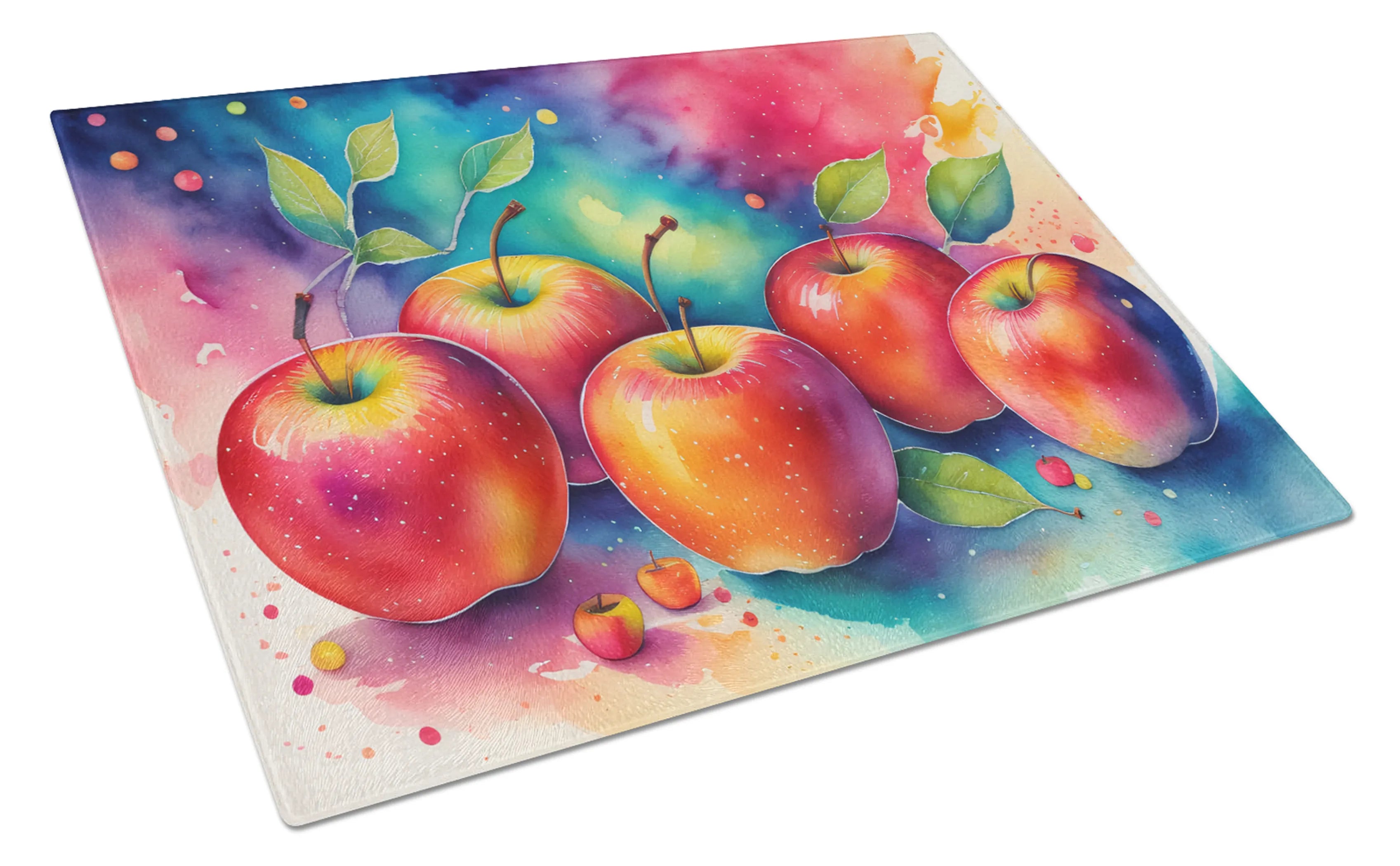 Colorful Fruit Glass Cutting Board - Size: LARGE | Pack Of: 1 | Collection name: Colorful fruit