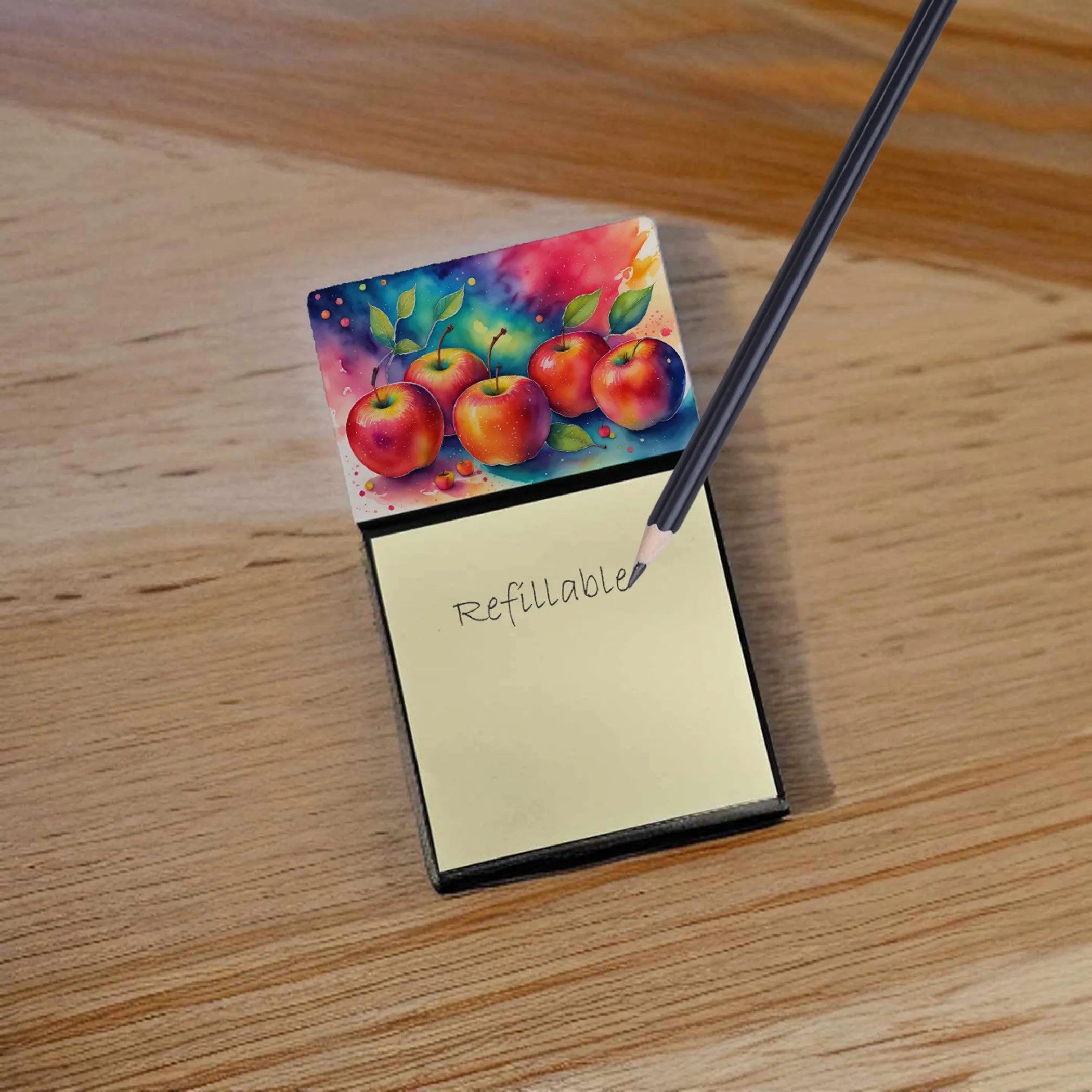 Colorful Fruit Sticky Note Holder - Pack Of: 1 | Collection name: Colorful fruit