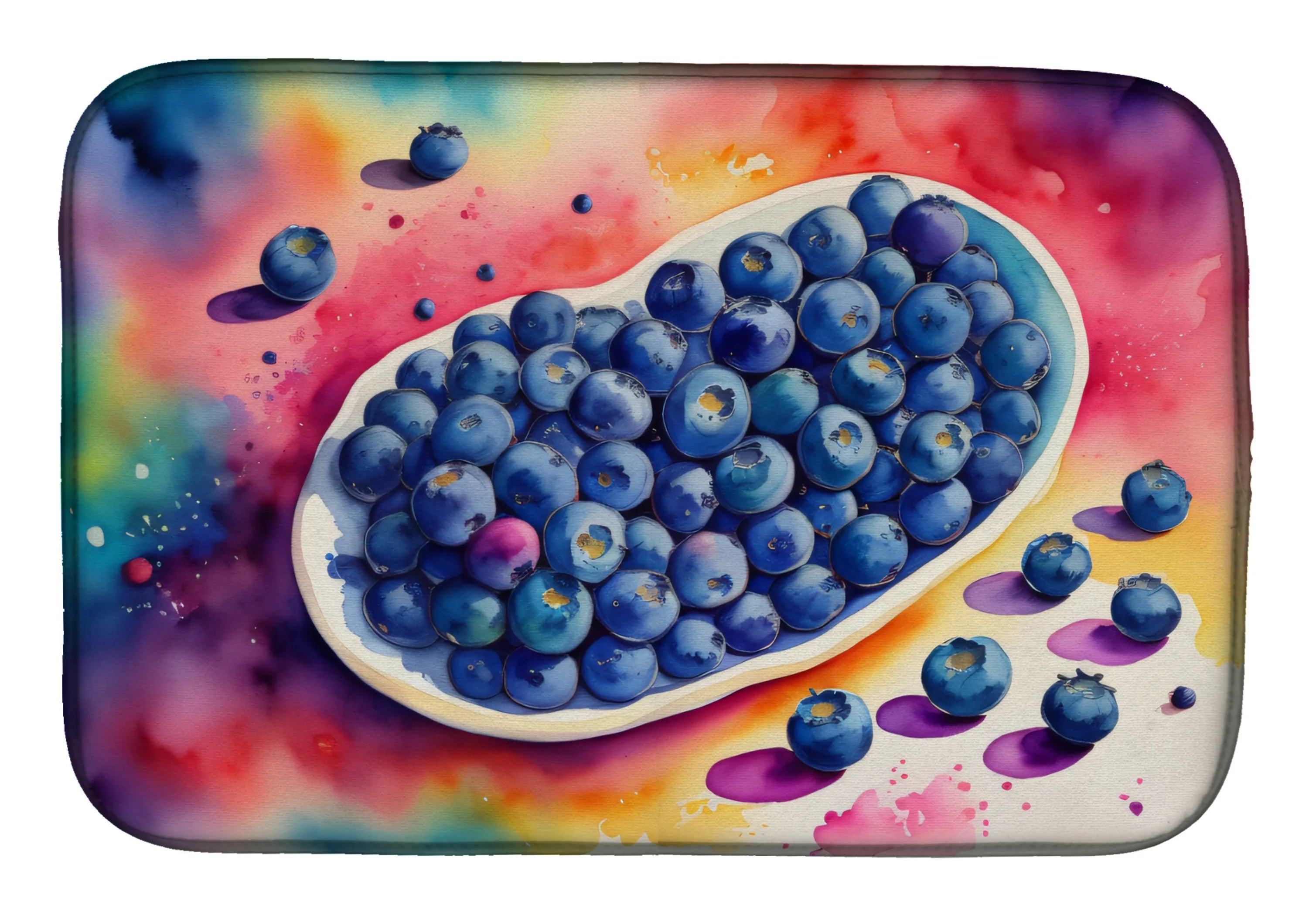 Colorful Fruit Dish Drying Mat - Size: 14  X 21" | Pack Of: 1 | Collection name: Colorful fruit