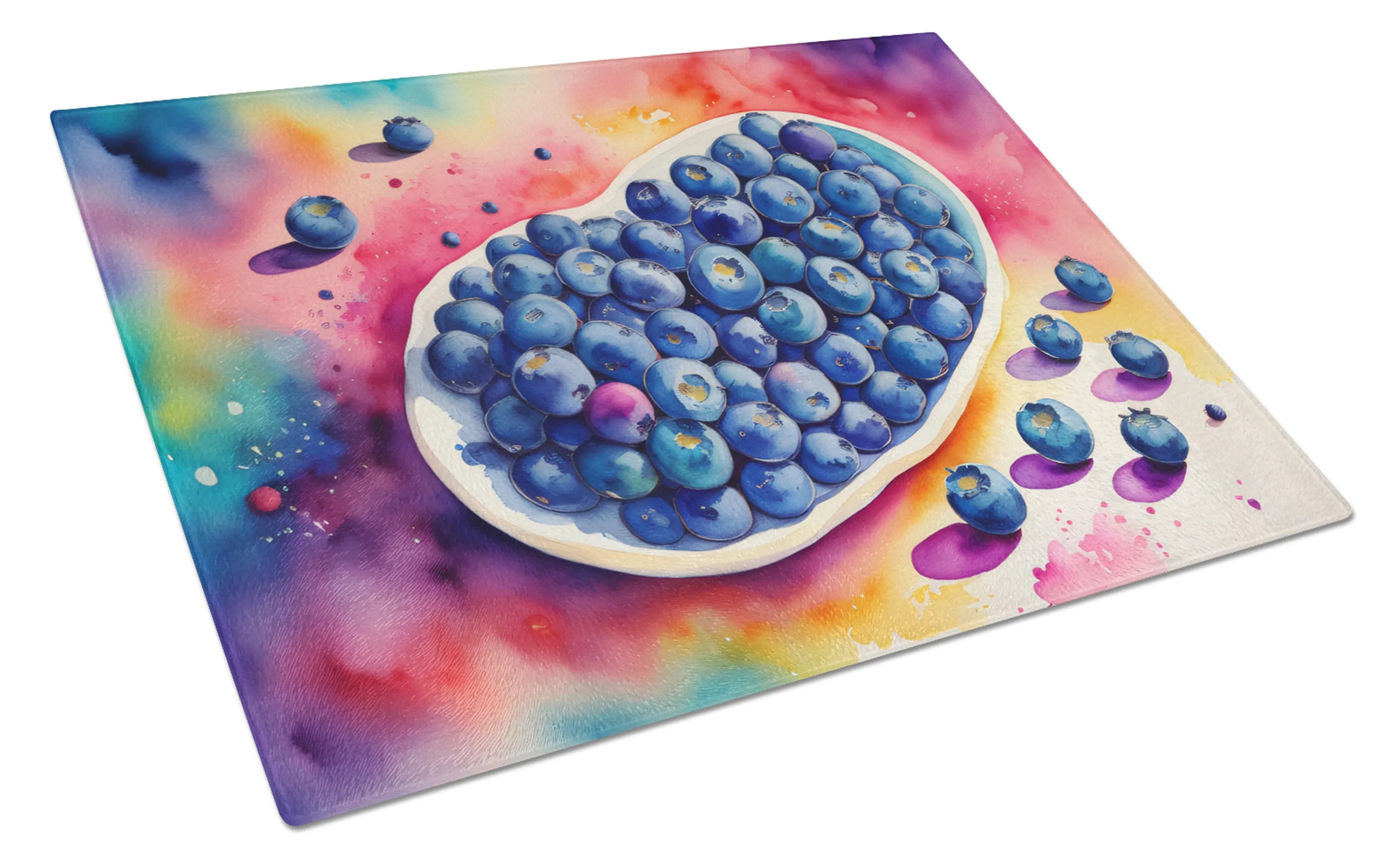 Colorful Fruit Glass Cutting Board - Size: LARGE | Pack Of: 1 | Collection name: Colorful fruit