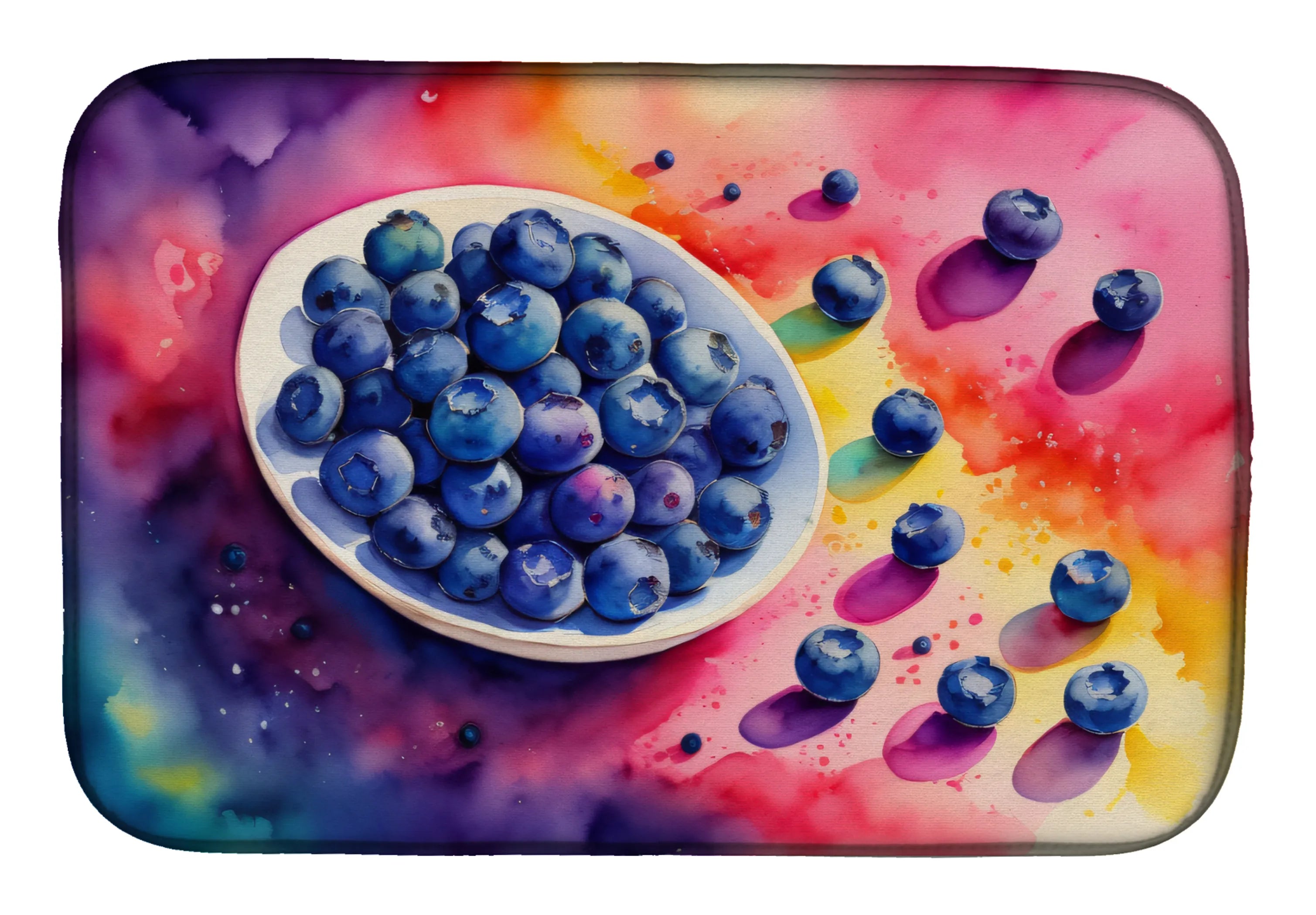 Colorful Fruit Dish Drying Mat - Size: 14  X 21" | Pack Of: 1 | Collection name: Colorful fruit