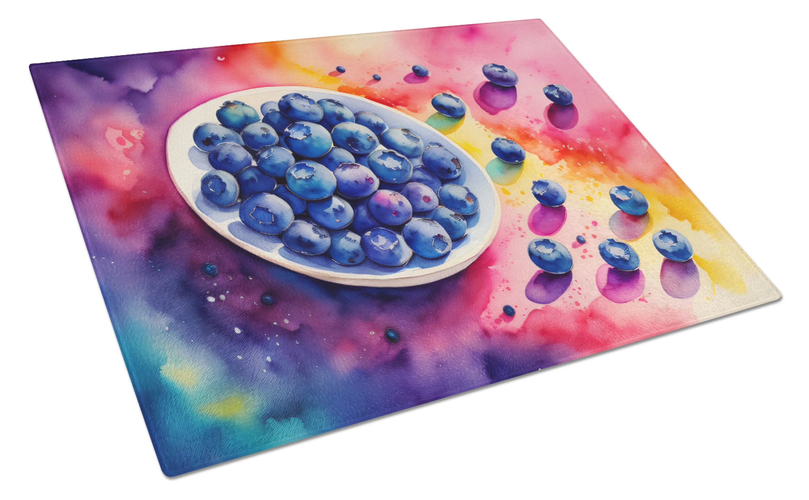 Colorful Fruit Glass Cutting Board - Size: LARGE | Pack Of: 1 | Collection name: Colorful fruit