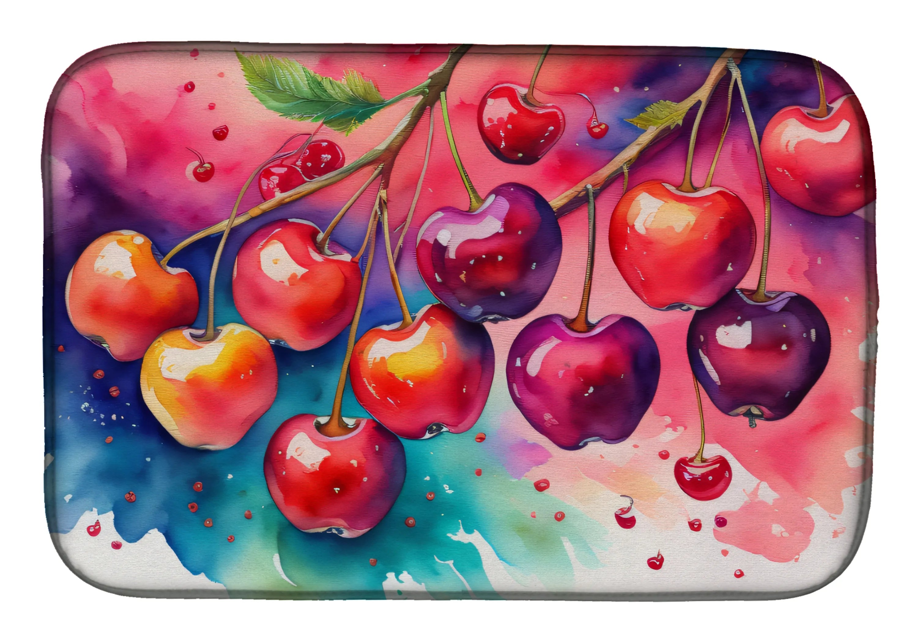 Colorful Fruit Dish Drying Mat - Size: 14  X 21" | Pack Of: 1 | Collection name: Colorful fruit
