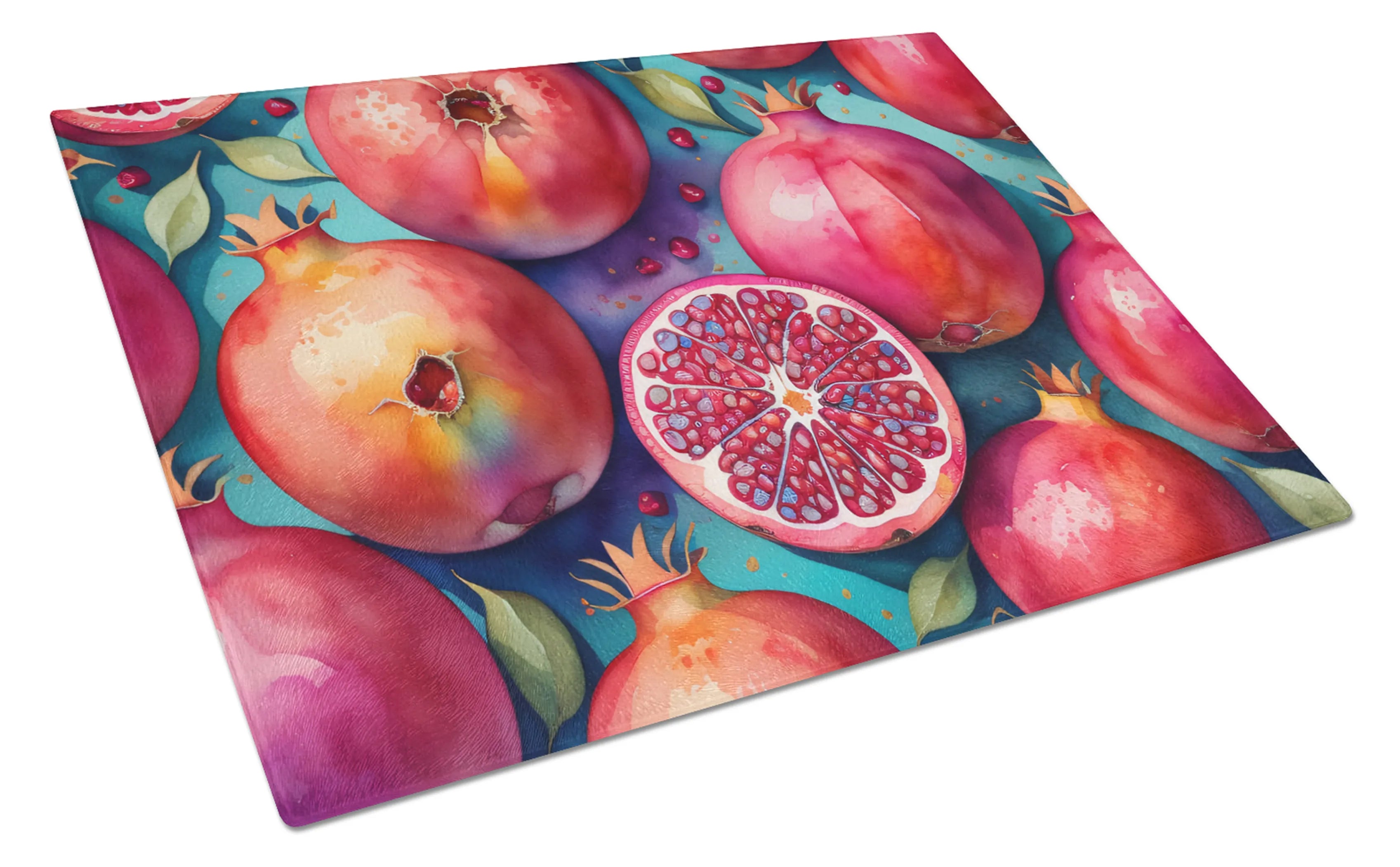 Colorful Fruit Glass Cutting Board - Size: LARGE | Pack Of: 1 | Collection name: Colorful fruit