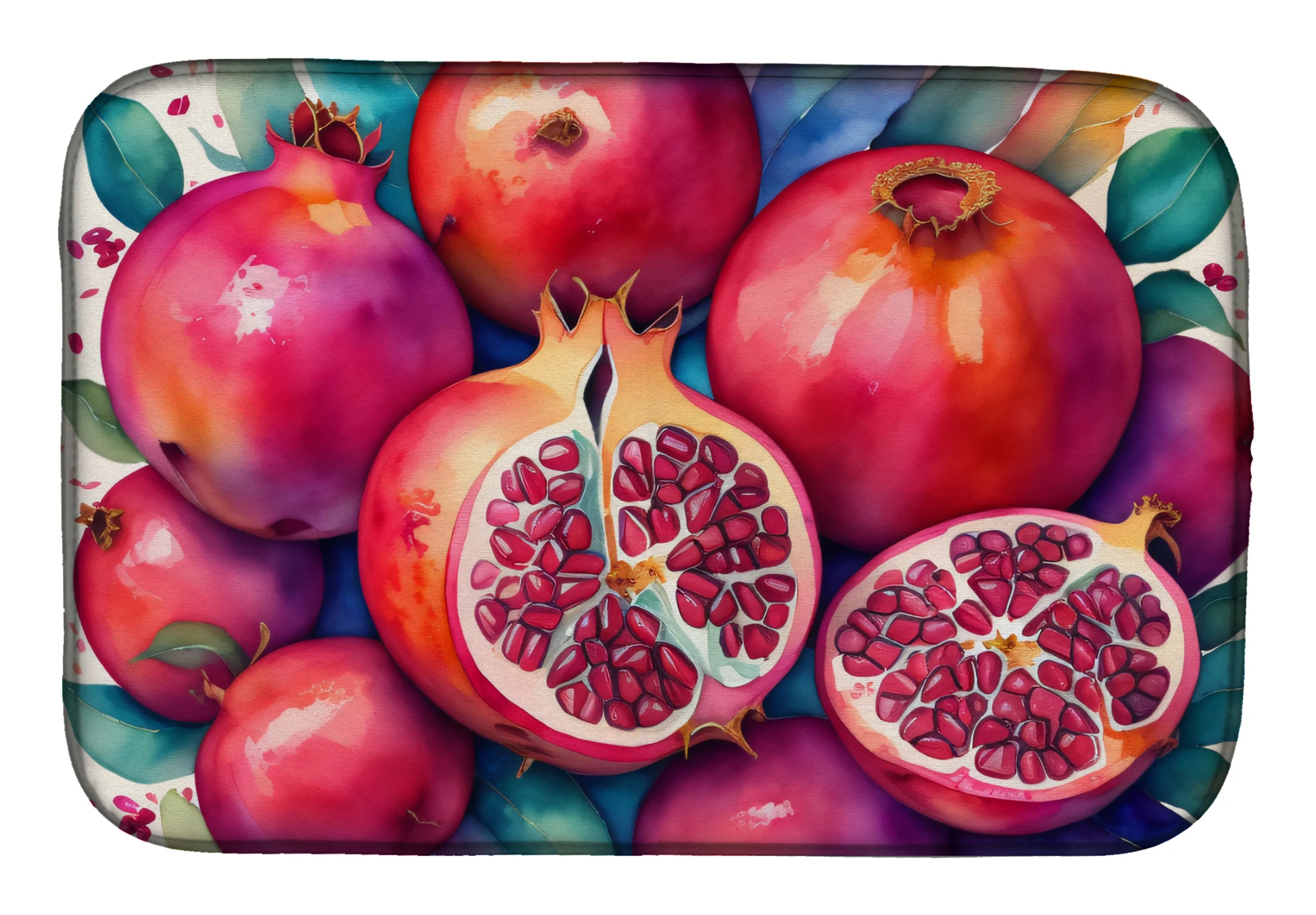 Colorful Fruit Dish Drying Mat - Size: 14  X 21" | Pack Of: 1 | Collection name: Colorful fruit