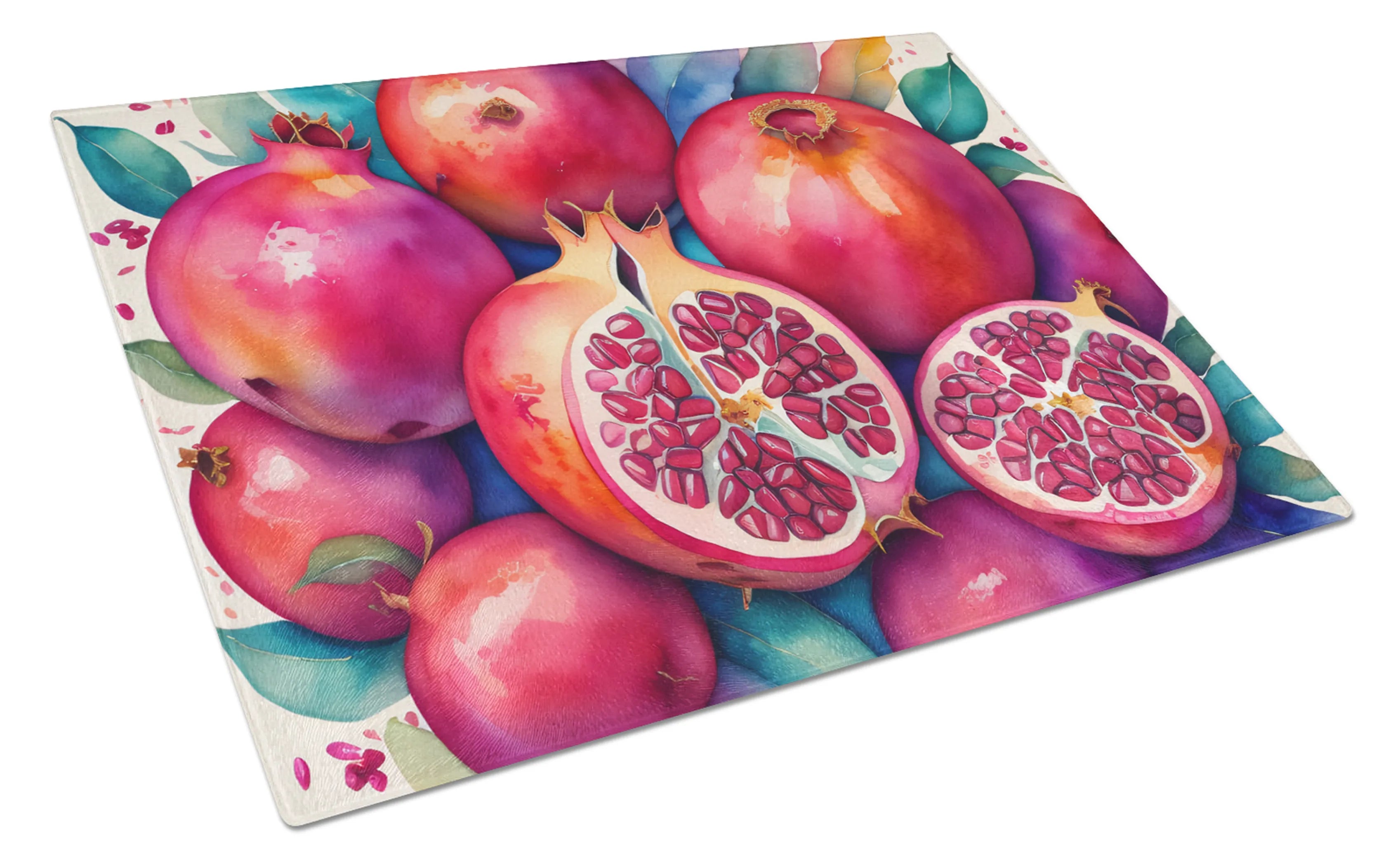 Colorful Fruit Glass Cutting Board - Size: LARGE | Pack Of: 1 | Collection name: Colorful fruit