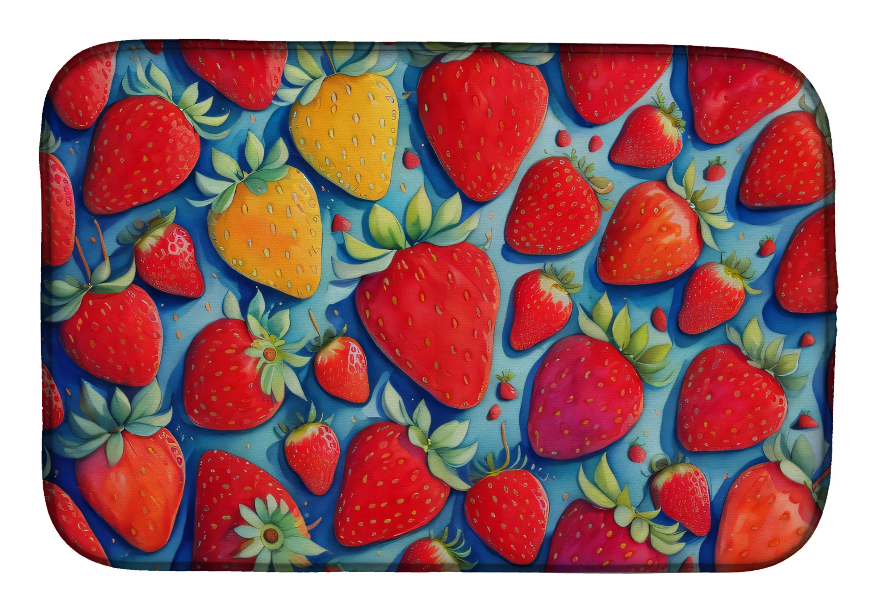 Colorful Fruit Dish Drying Mat - Size: 14  X 21" | Pack Of: 1 | Collection name: Colorful fruit