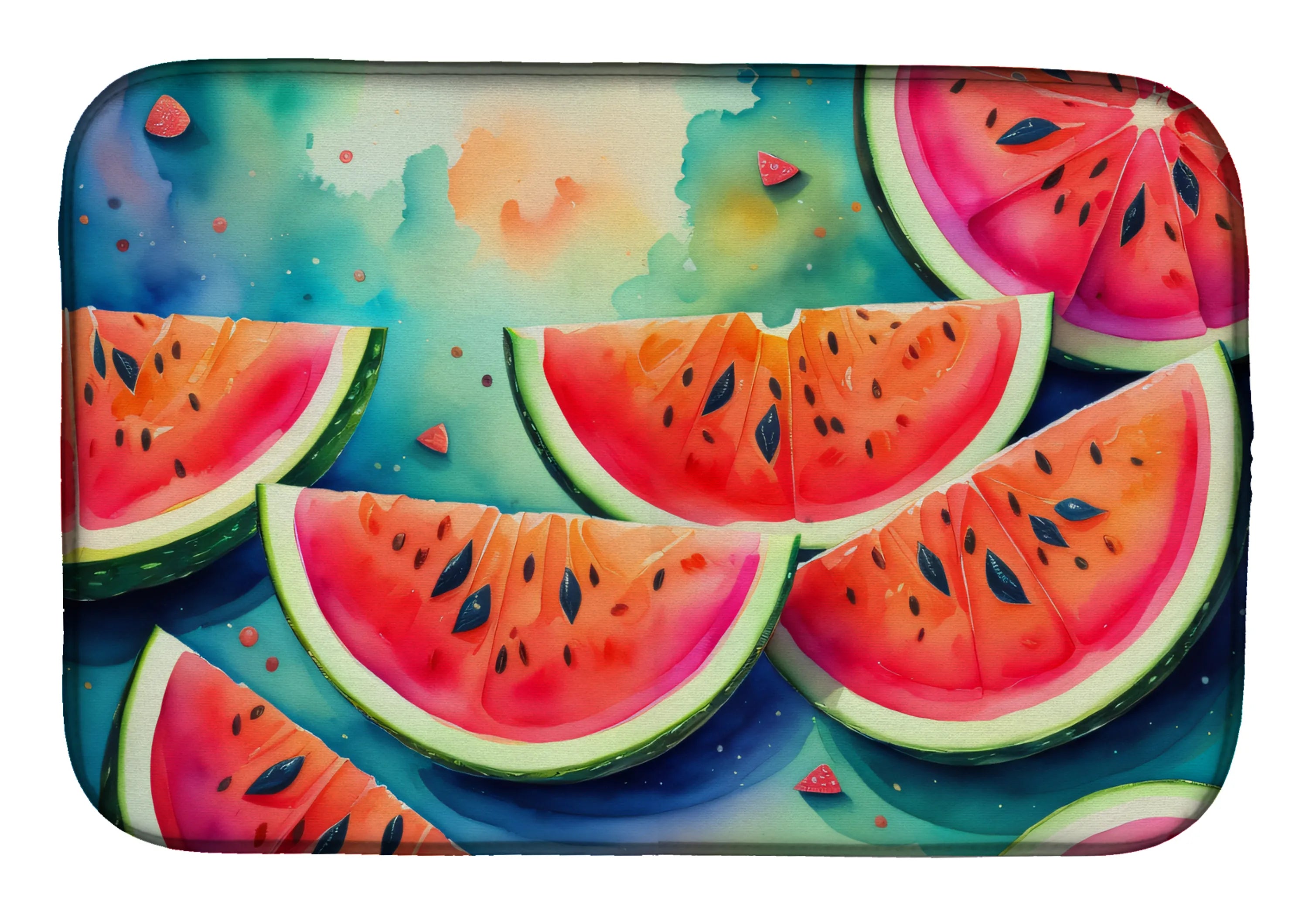 Colorful Fruit Dish Drying Mat - Size: 14  X 21" | Pack Of: 1 | Collection name: Colorful fruit