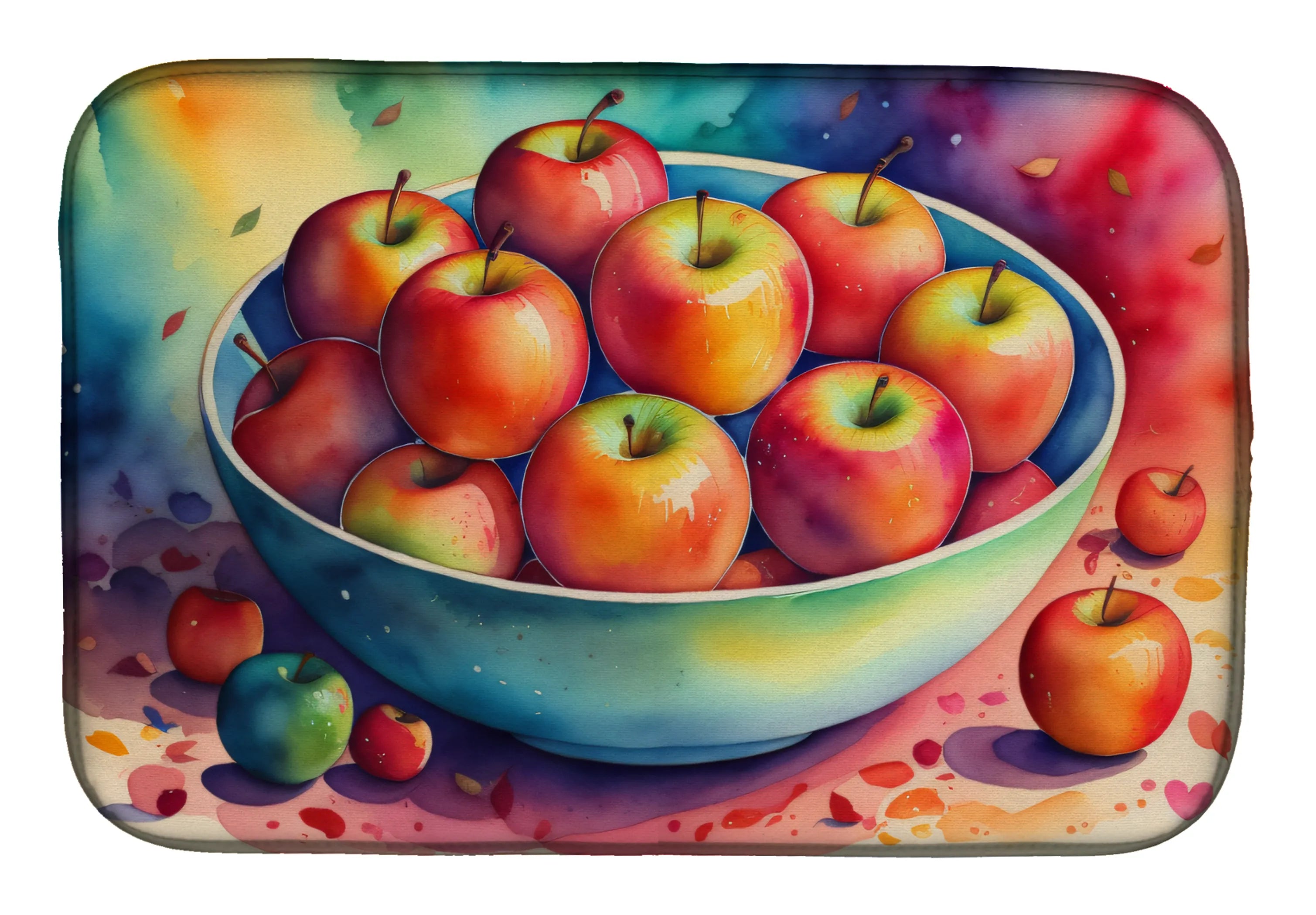 Colorful Fruit Dish Drying Mat - Size: 14  X 21" | Pack Of: 1 | Collection name: Colorful fruit