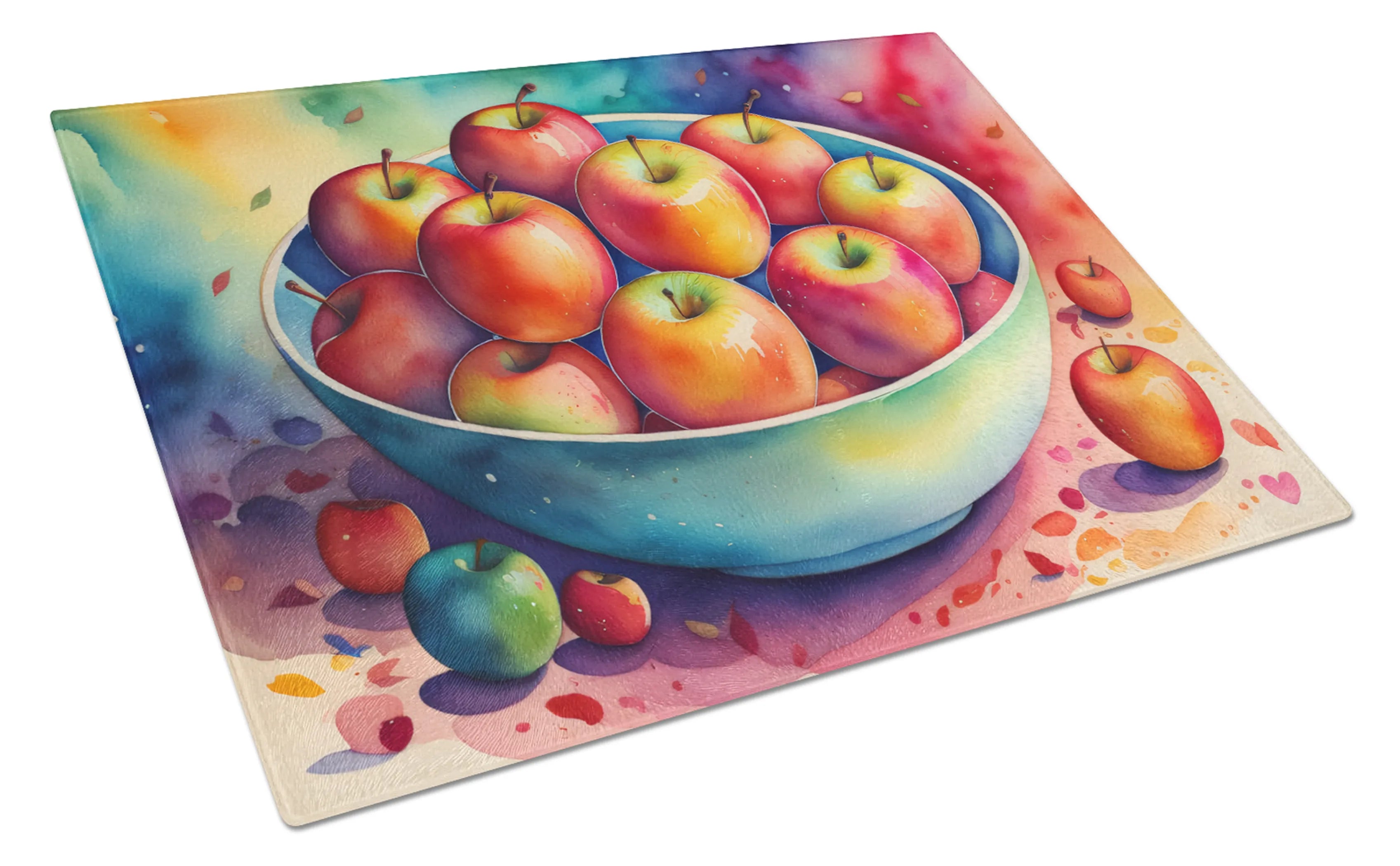 Colorful Fruit Glass Cutting Board - Size: LARGE | Pack Of: 1 | Collection name: Colorful fruit
