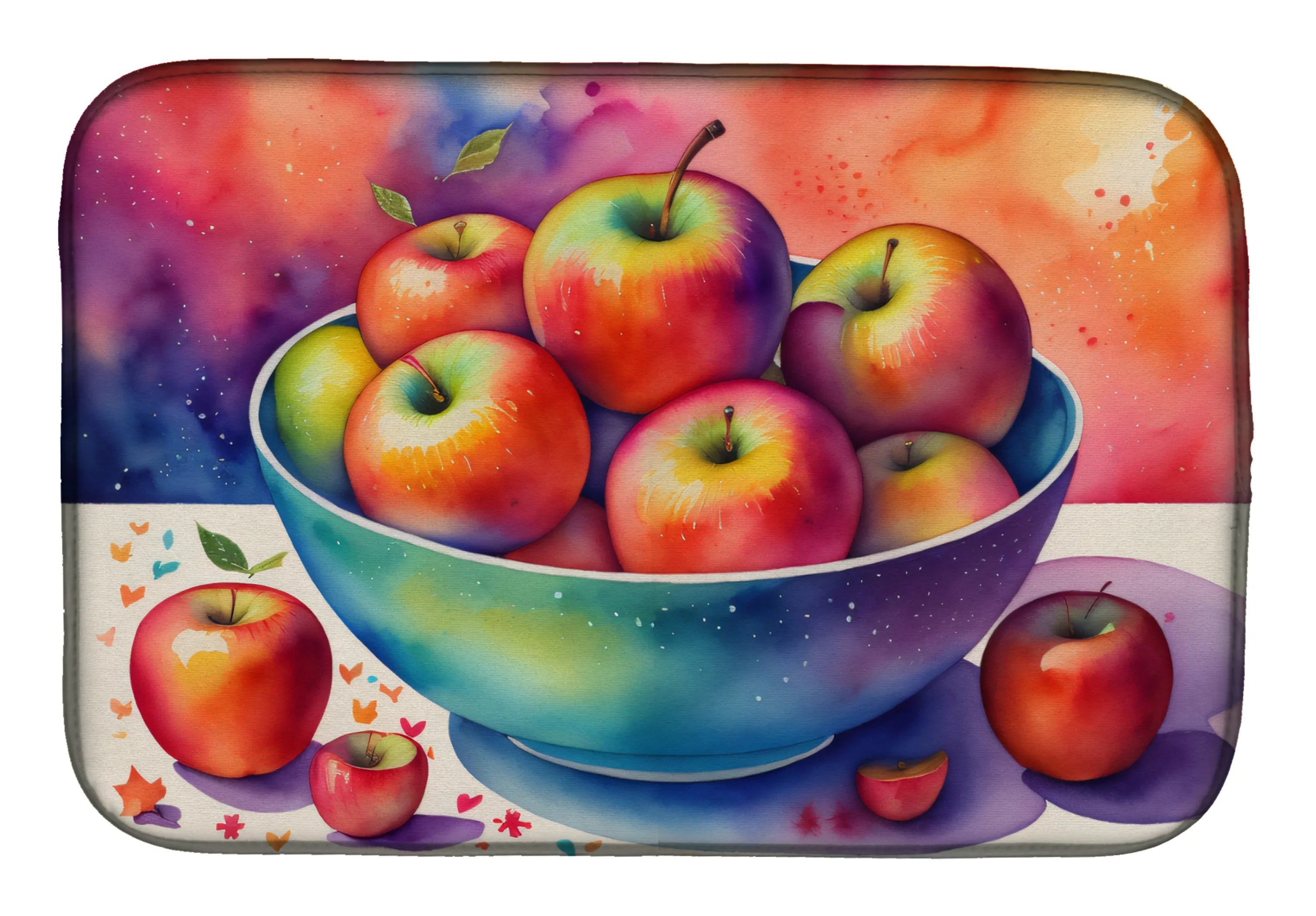 Colorful Fruit Dish Drying Mat - Size: 14  X 21" | Pack Of: 1 | Collection name: Colorful fruit