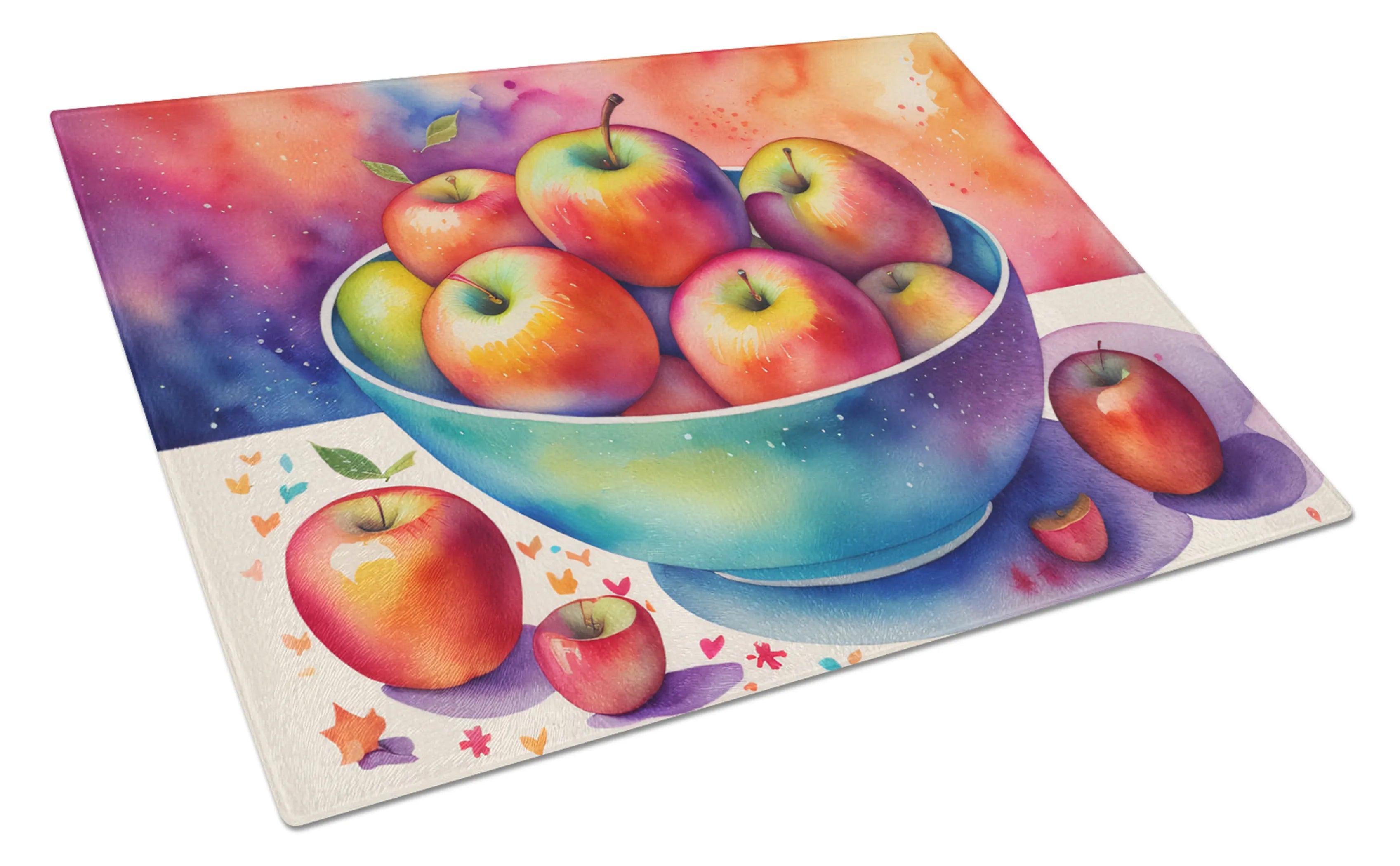 Colorful Fruit Glass Cutting Board - Size: LARGE | Pack Of: 1 | Collection name: Colorful fruit