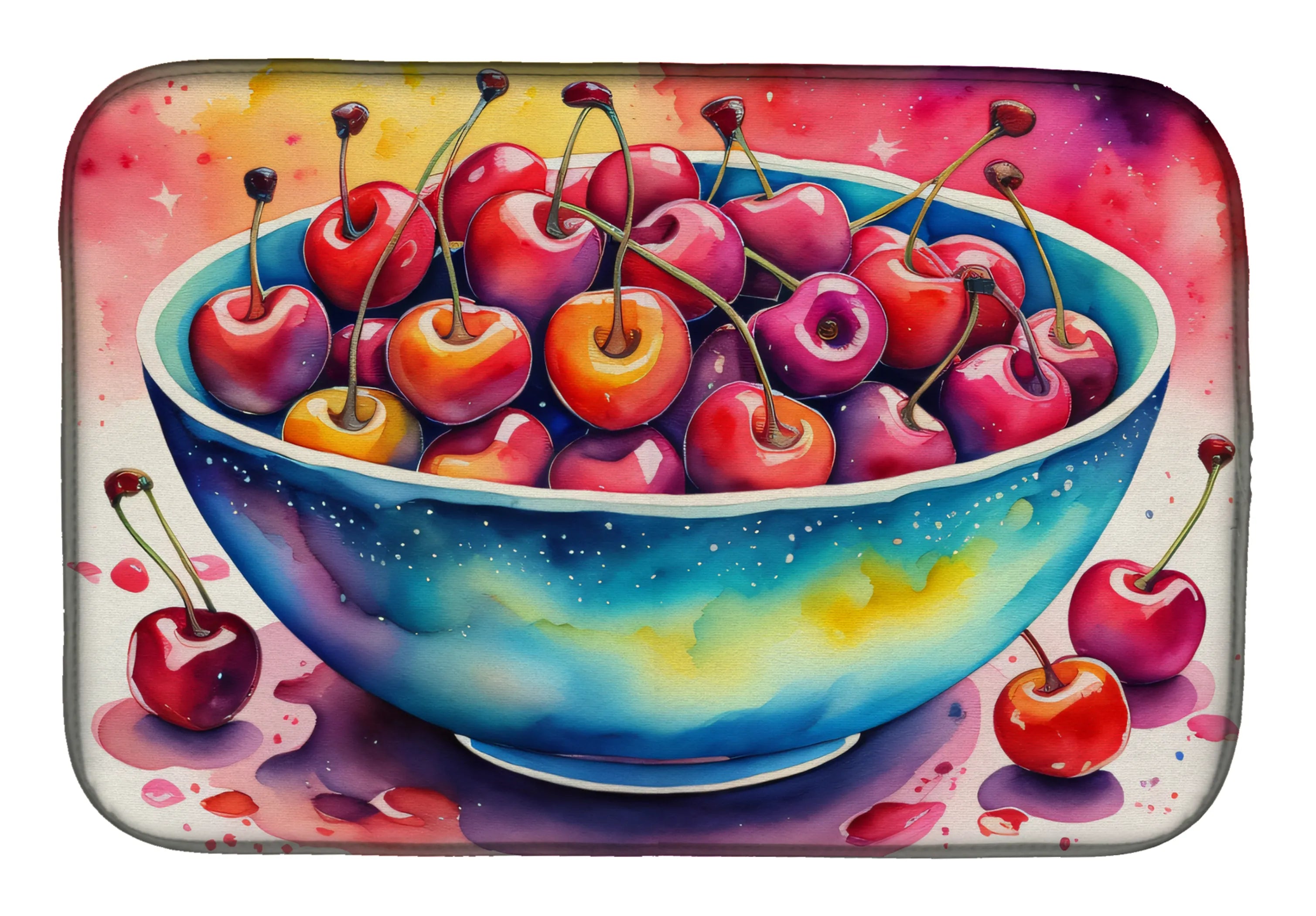 Colorful Fruit Dish Drying Mat - Size: 14  X 21" | Pack Of: 1 | Collection name: Colorful fruit