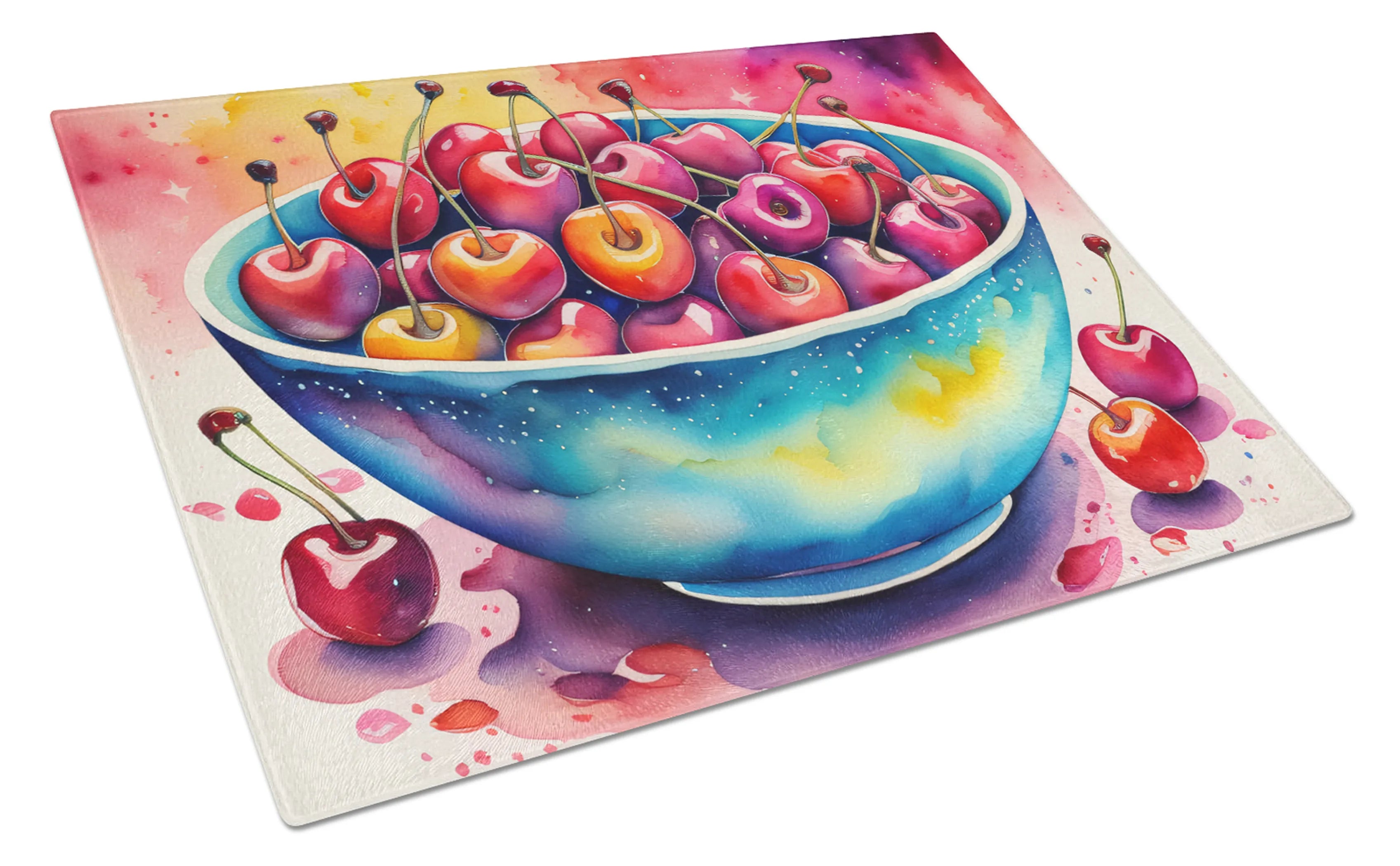 Colorful Fruit Glass Cutting Board - Size: LARGE | Pack Of: 1 | Collection name: Colorful fruit