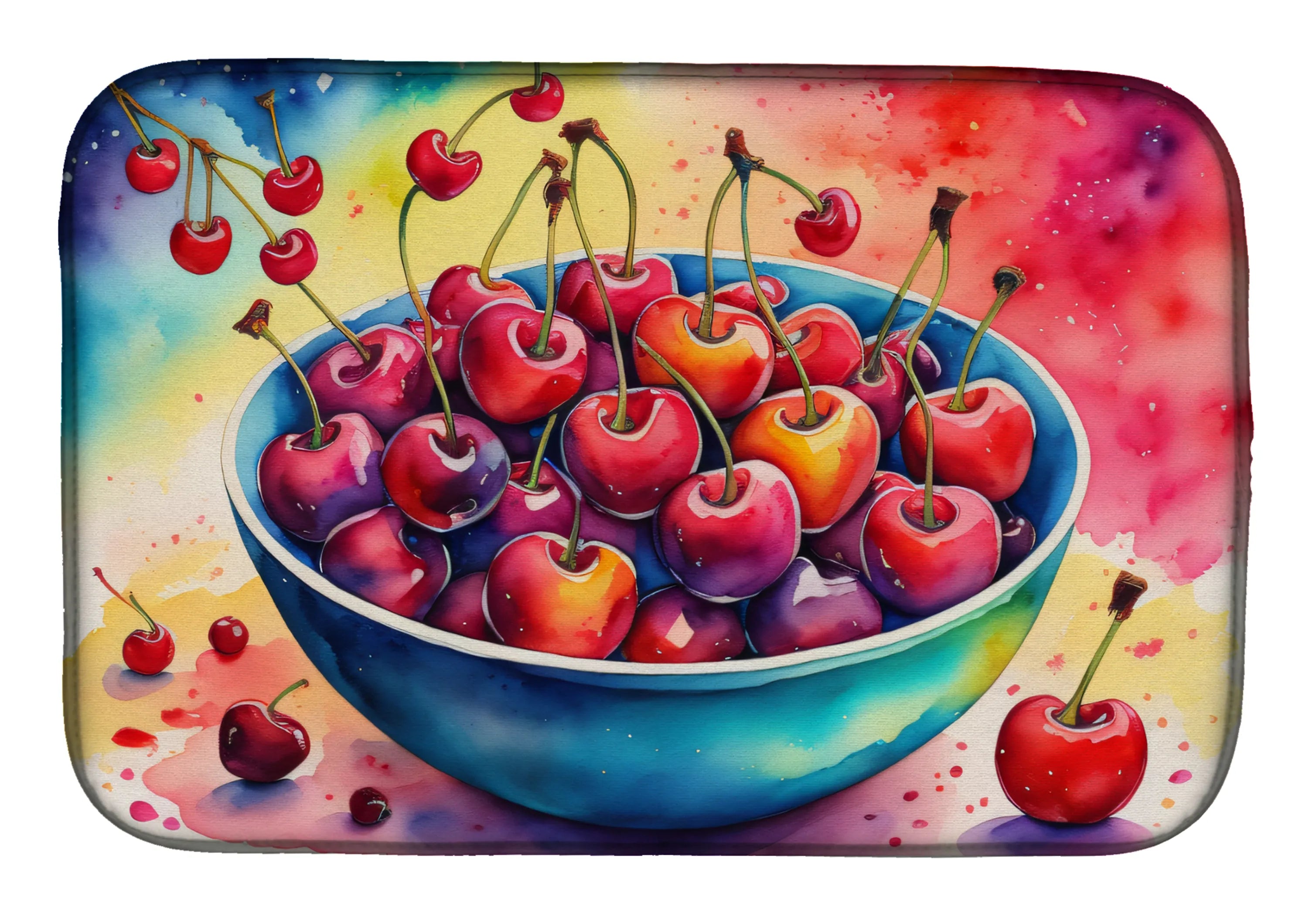 Colorful Fruit Dish Drying Mat - Size: 14  X 21" | Pack Of: 1 | Collection name: Colorful fruit