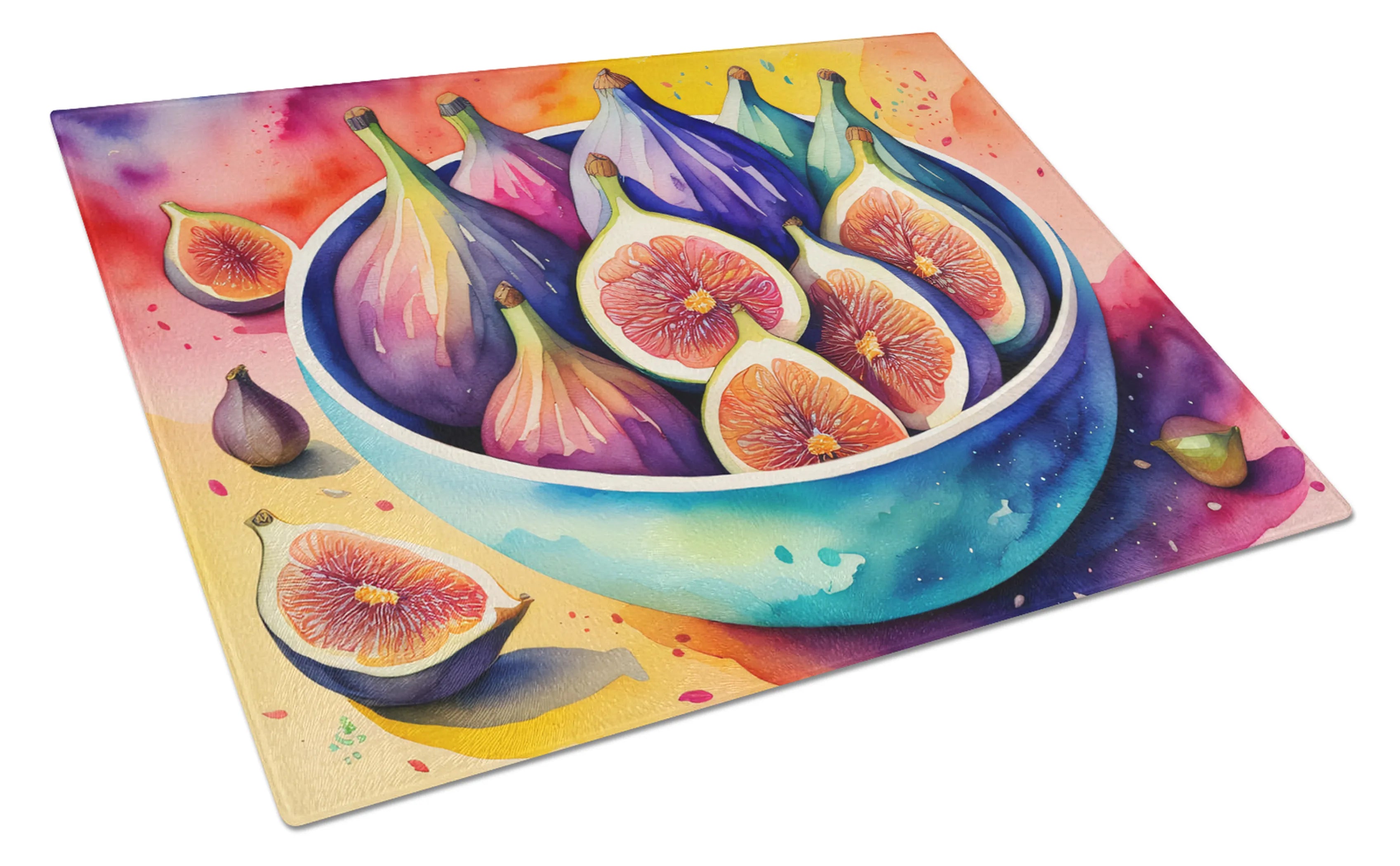 Colorful Fruit Glass Cutting Board - Size: LARGE | Pack Of: 1 | Collection name: Colorful fruit