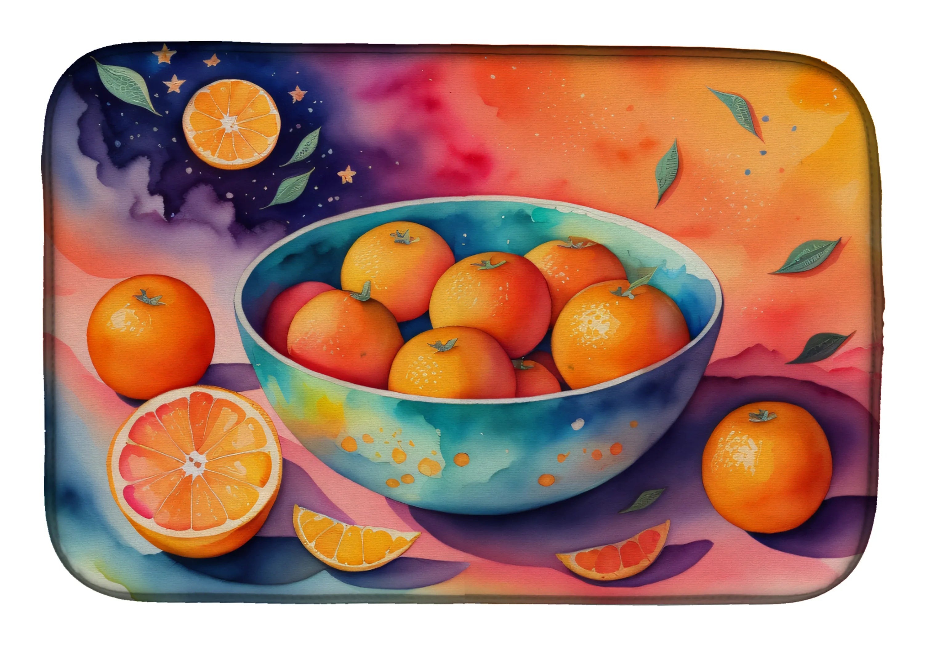 Colorful Fruit Dish Drying Mat - Size: 14  X 21" | Pack Of: 1 | Collection name: Colorful fruit