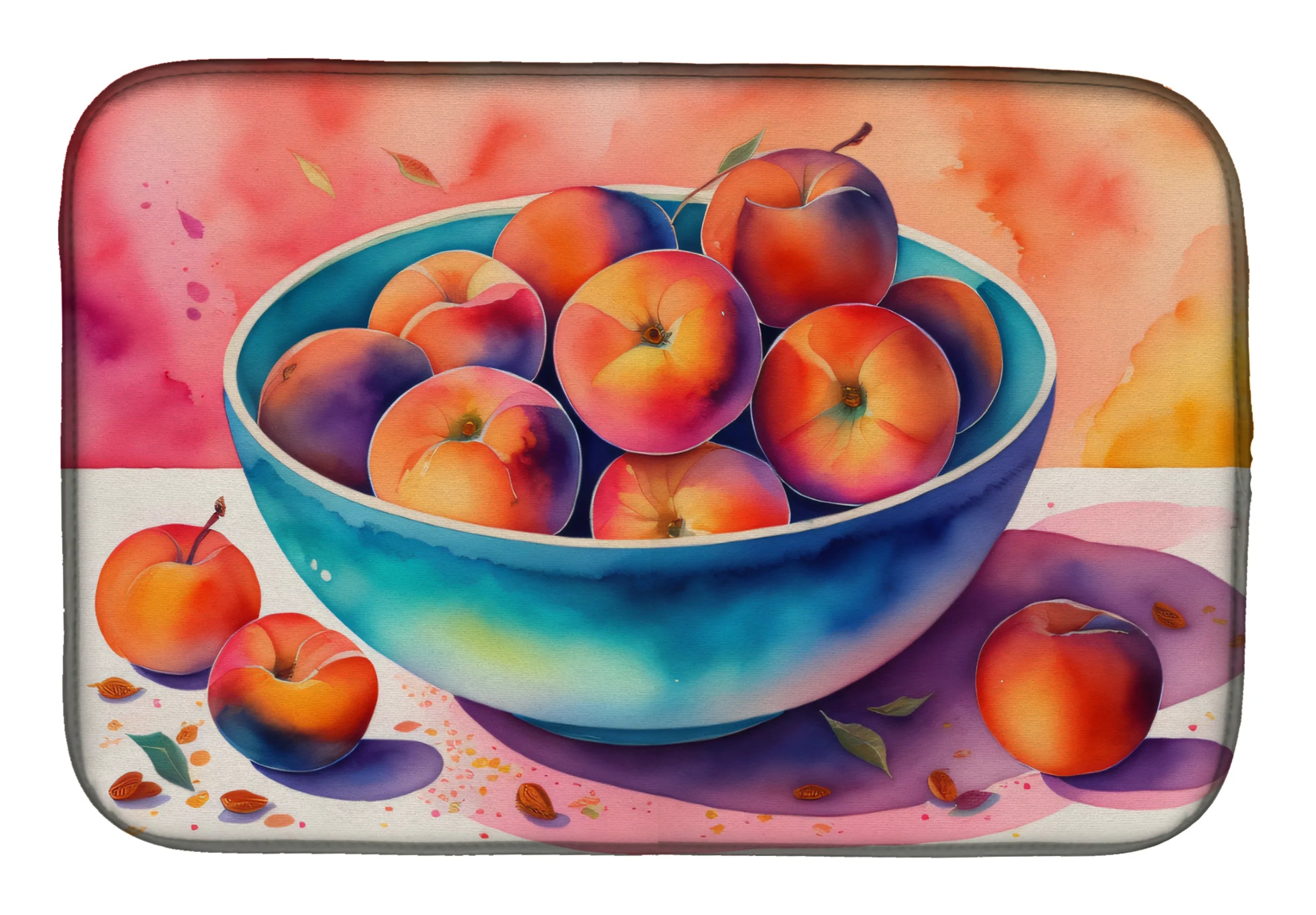 Colorful Fruit Dish Drying Mat - Size: 14  X 21" | Pack Of: 1 | Collection name: Colorful fruit