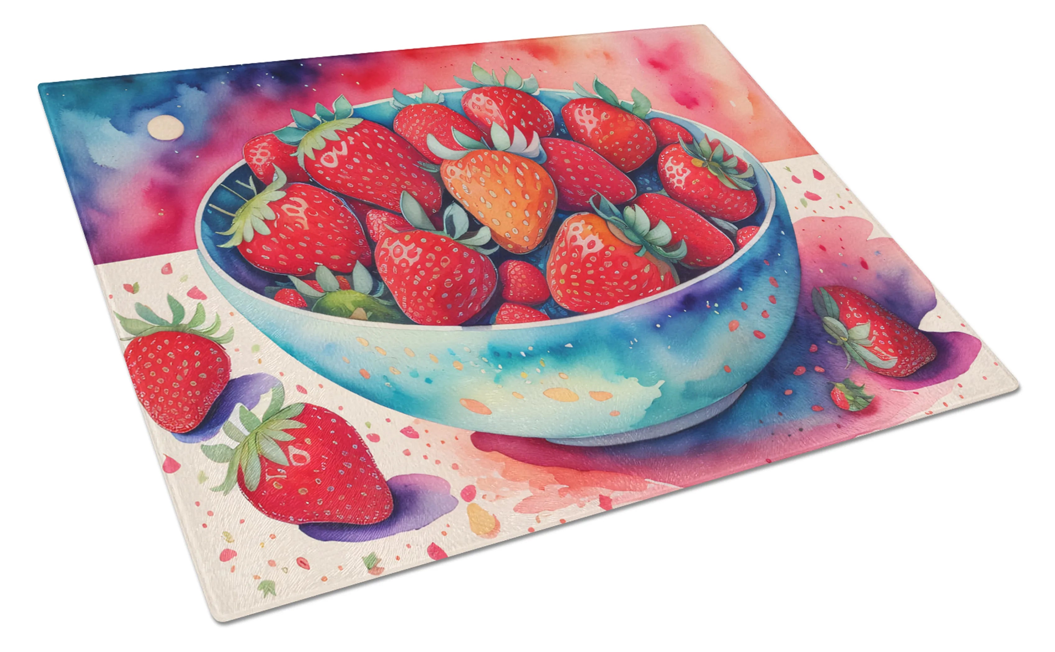 Colorful Fruit Glass Cutting Board - Size: LARGE | Pack Of: 1 | Collection name: Colorful fruit