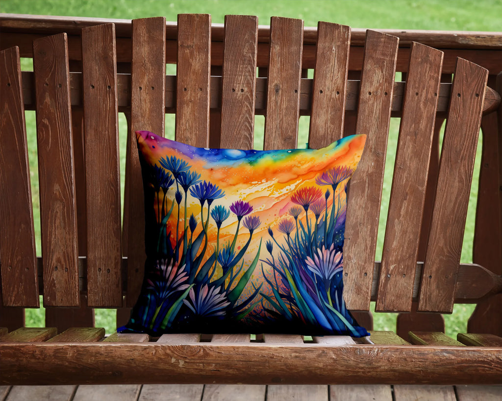 Colorful Flowers Throw Pillow - Pack Of: 1 | Collection name: Colorful flowers