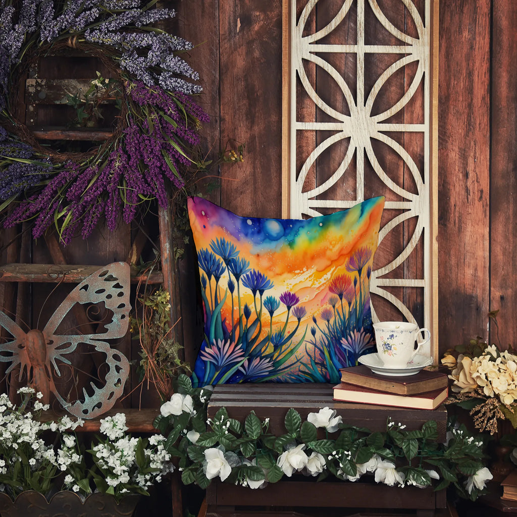 Colorful Flowers Throw Pillow - Pack Of: 1 | Collection name: Colorful flowers