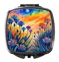 Colorful Flowers Compact Mirror - Pack Of: 1 | Collection name: Colorful flowers
